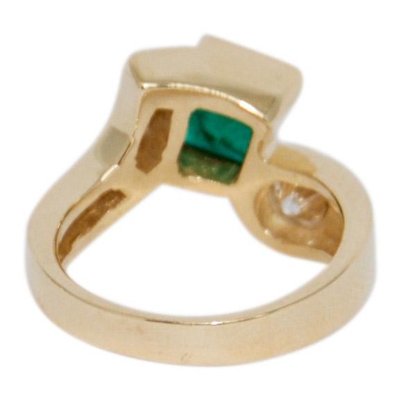 Emerald and Diamond Ring