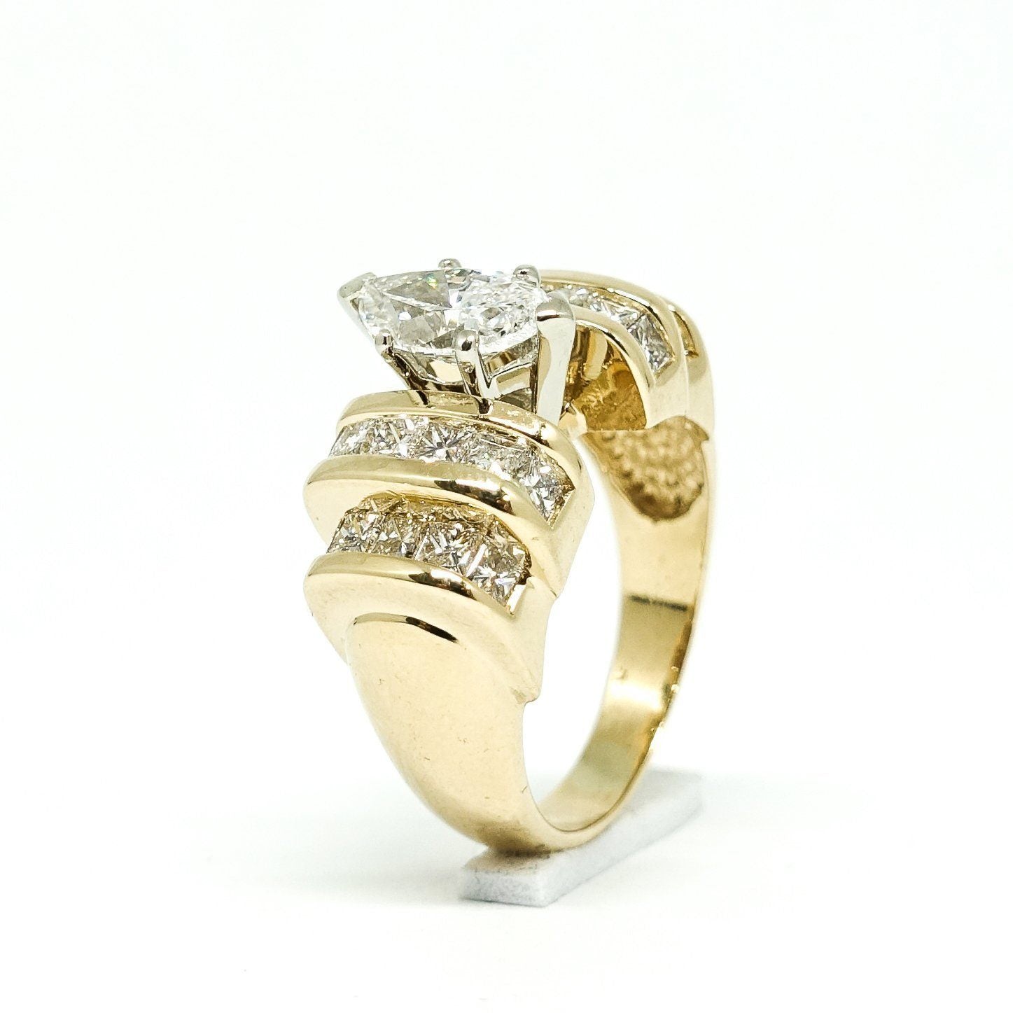 Estate 1.01ct Marquise Diamond Engagement Ring