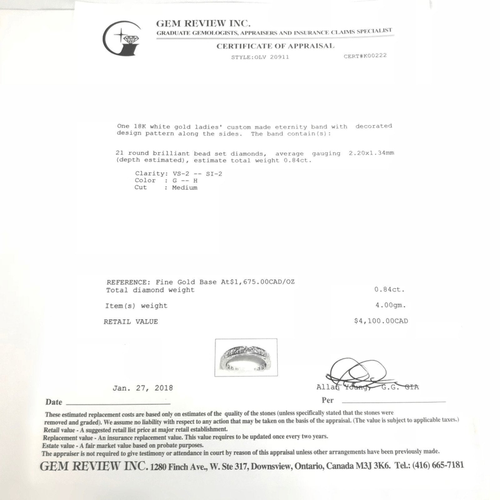 Eternity Style Diamond Ring