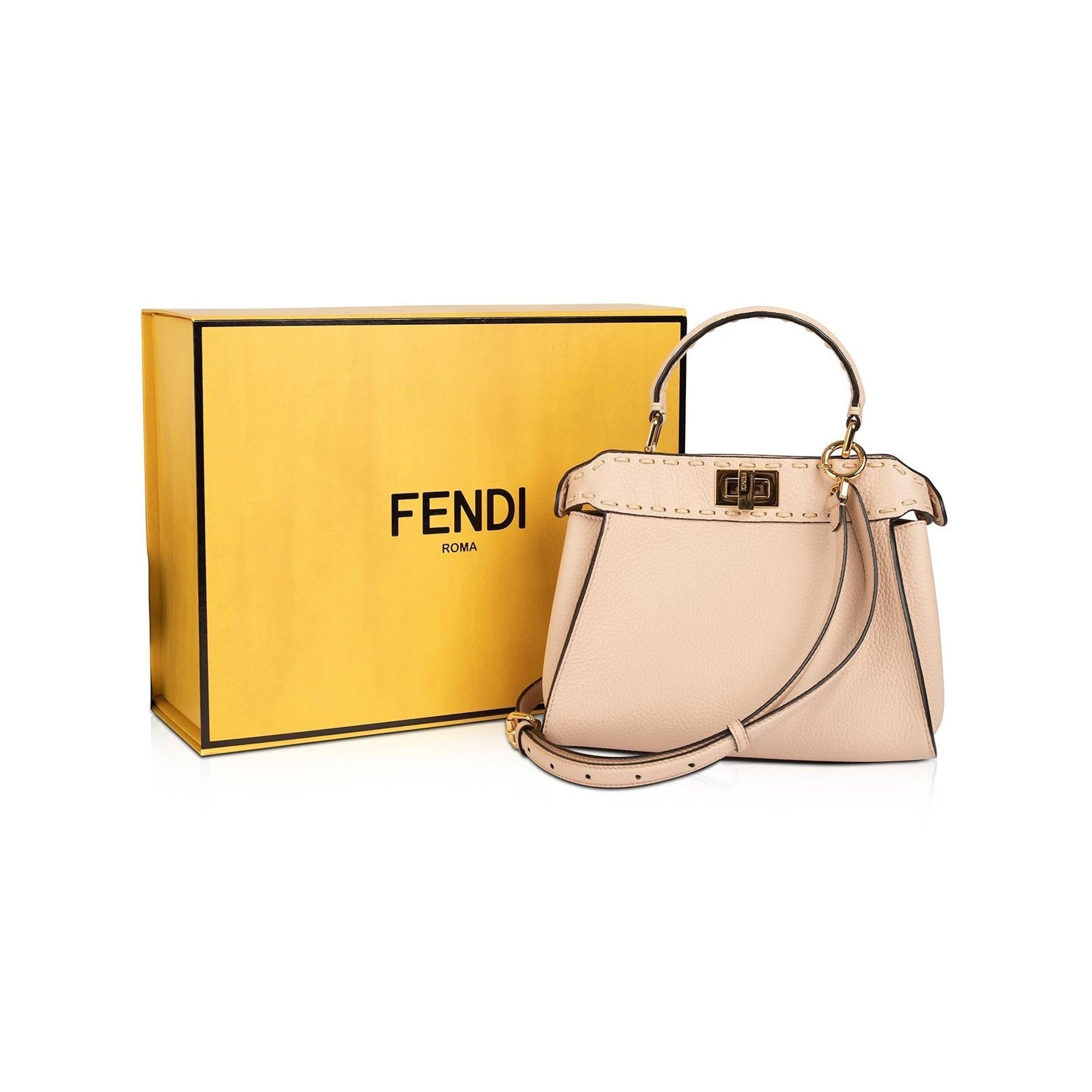 Fendi 2022 Mini Selleria Peekaboo Bag w/ Box & Receipt
