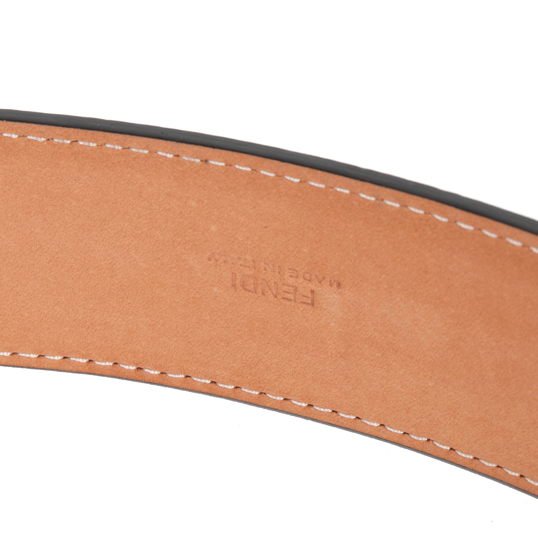 Fendi Black Leather Belt