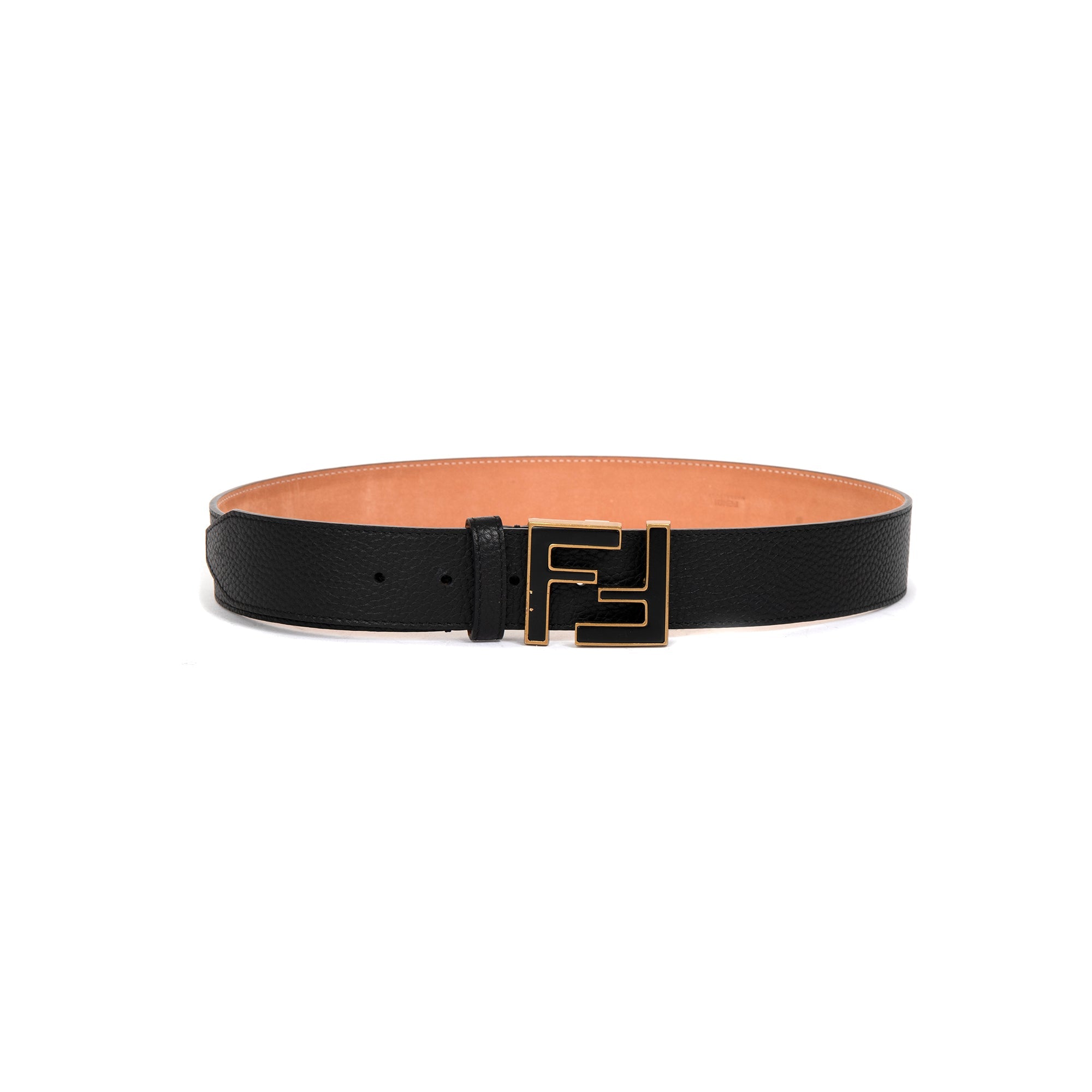 Fendi Black Leather Belt