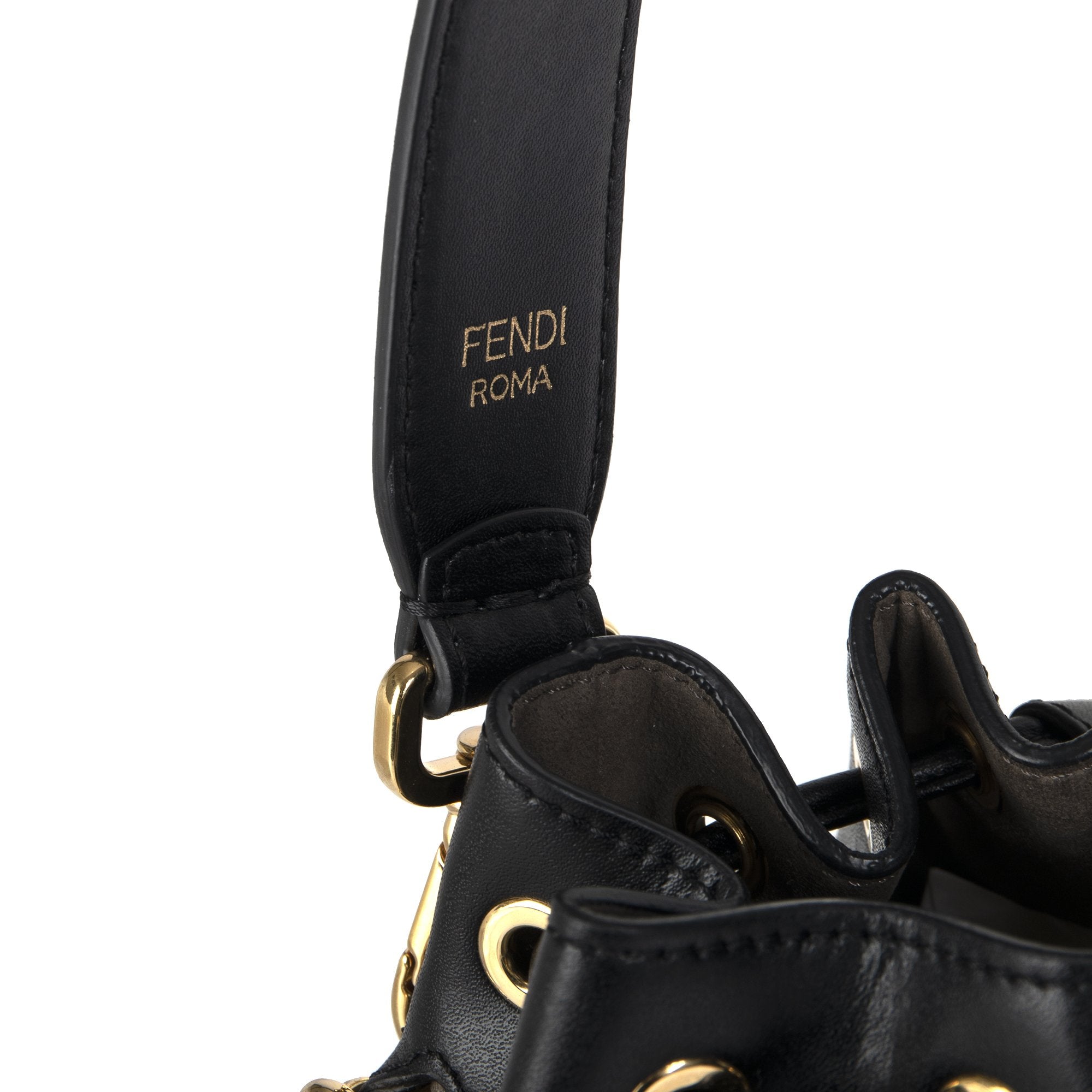 Fendi Black Mon Tresor Mini Bucket Bag – OLIVER'S