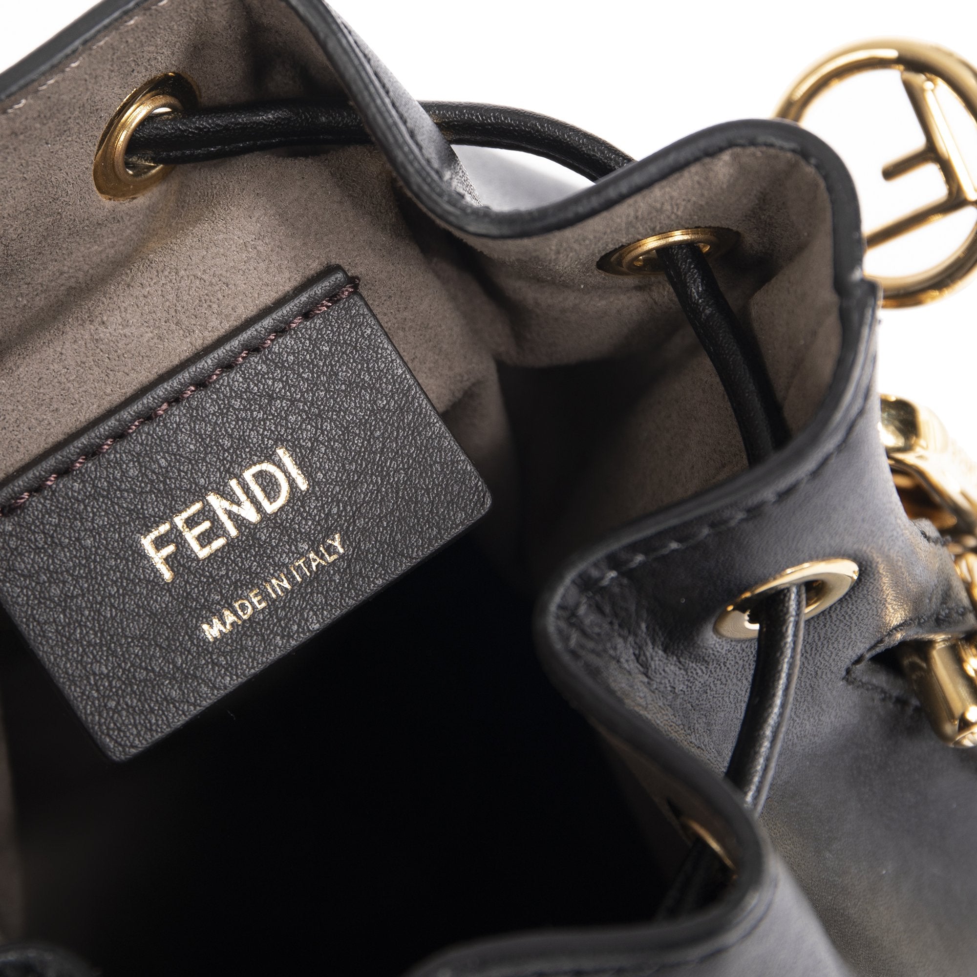 Fendi Black Mon Tresor Mini Bucket Bag – OLIVER'S