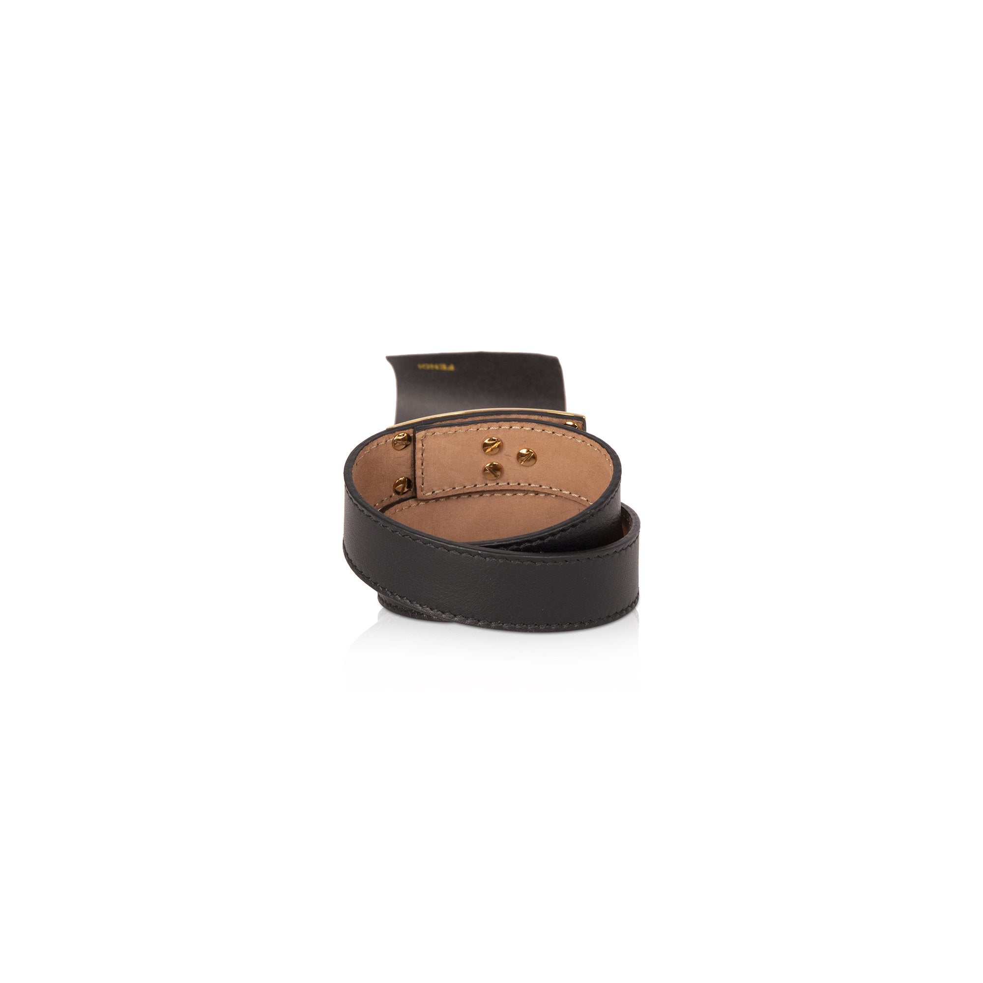 Fendi Double Wrap Leather Bracelet w/ Box