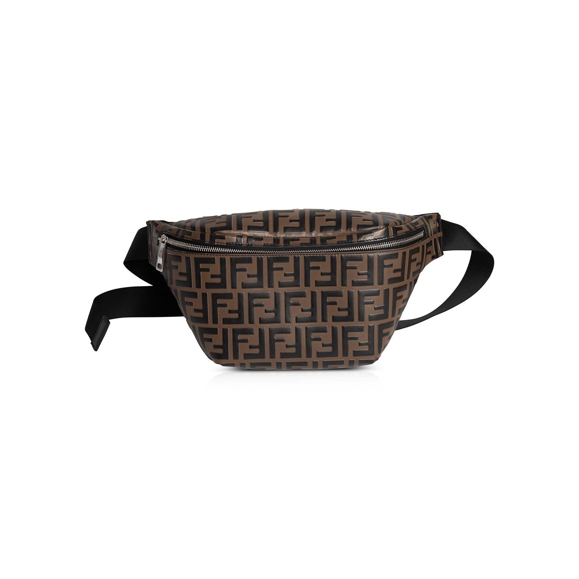 Fendi Embossed FF Belt Bag