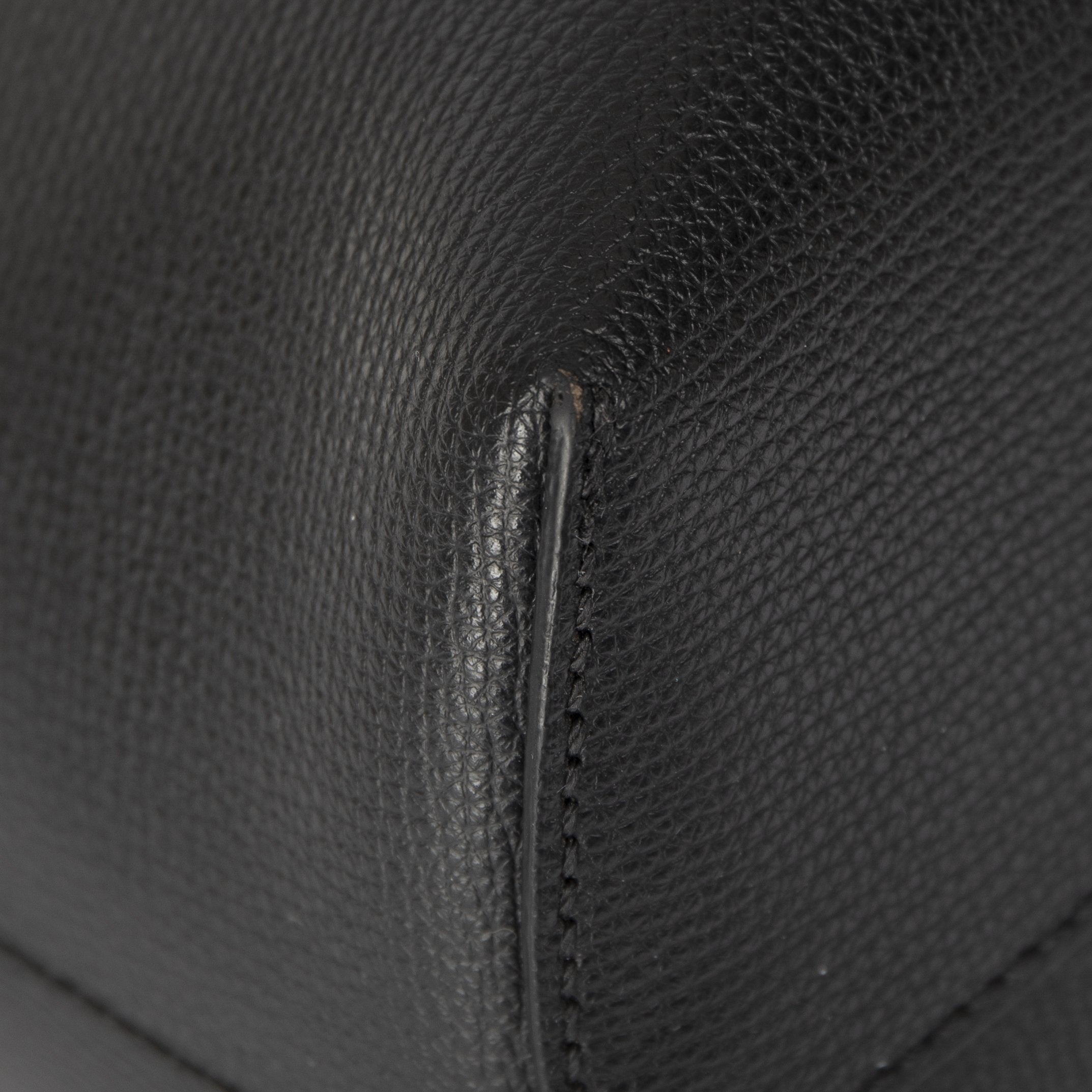 Fendi Leather Logo Shopping Tote