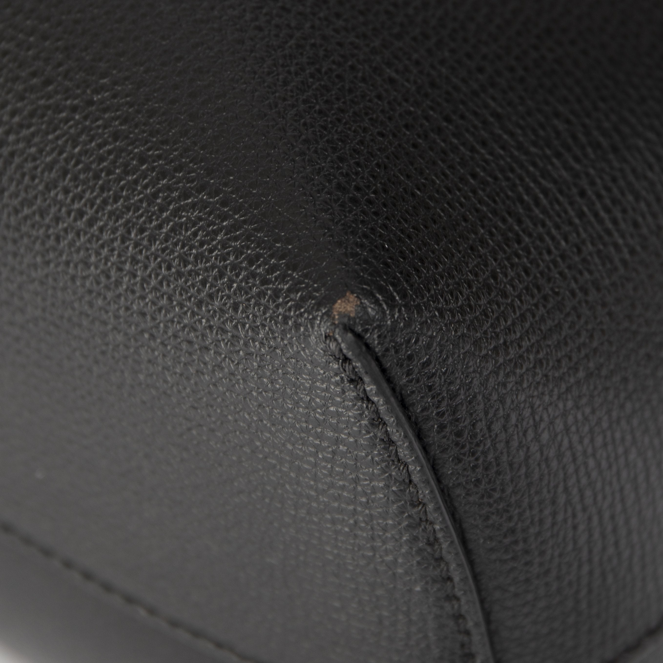 Fendi Leather Logo Shopping Tote