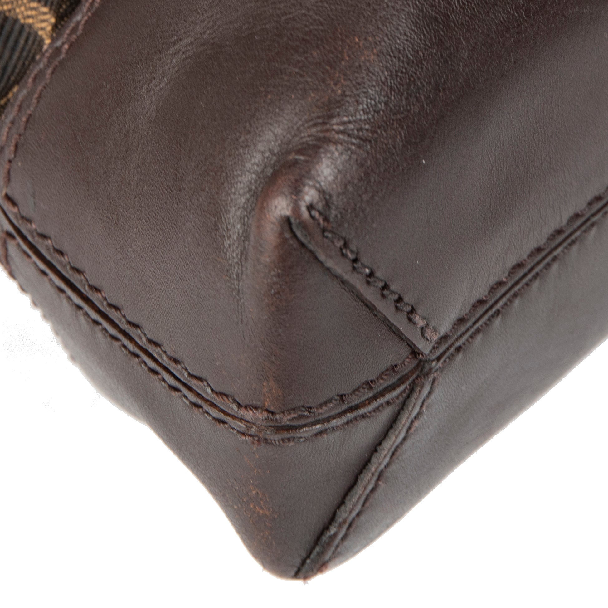 Fendi Leather-Trimmed FF Zucca Tote