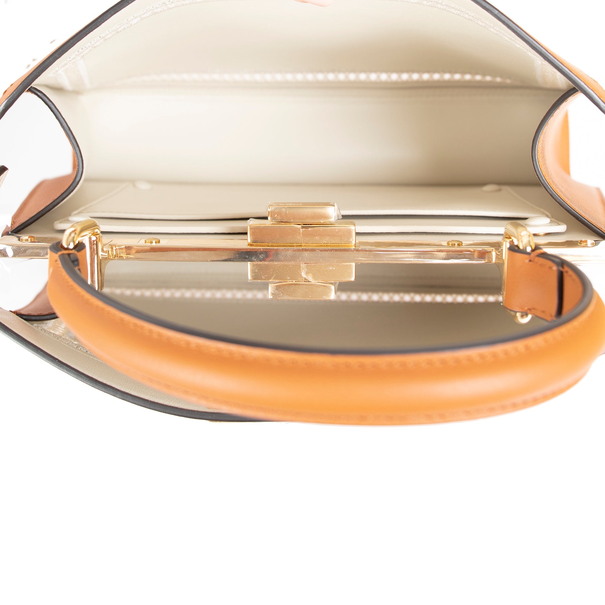 Fendi Medium Embroidered Leather Peekaboo Iseeu Bag w/ Box