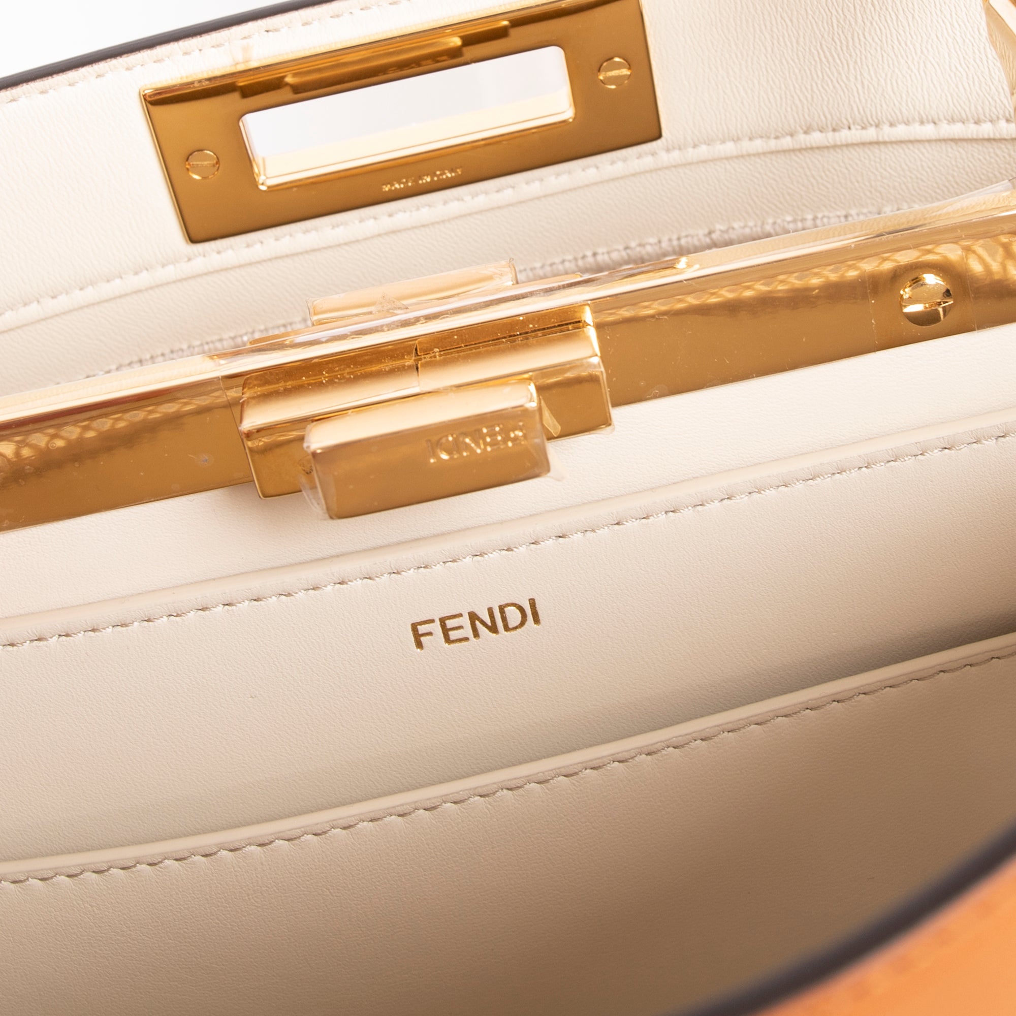 Fendi Medium Embroidered Leather Peekaboo Iseeu Bag w/ Box