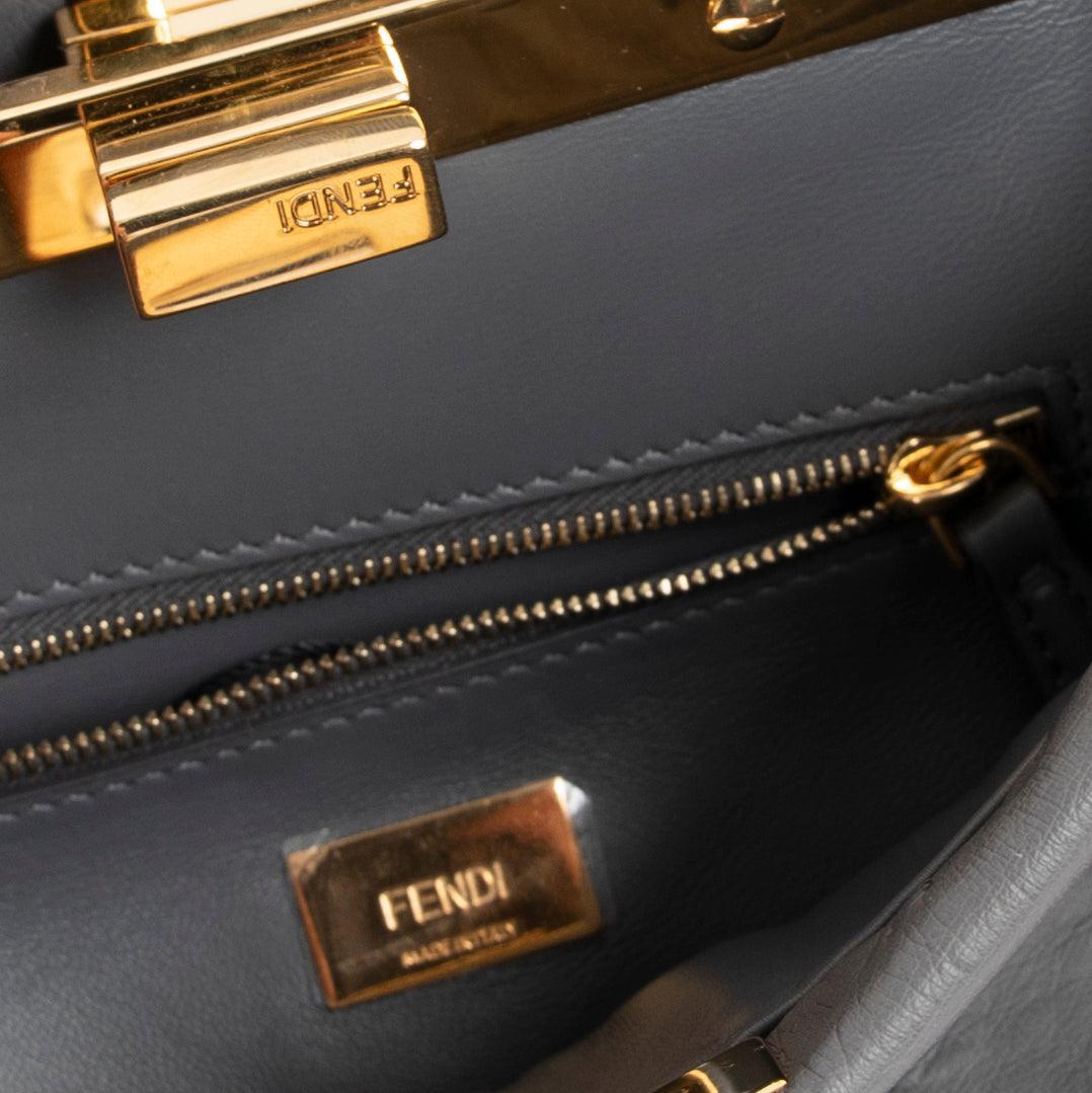 Fendi Mini Ostrich Peekaboo Isseu Bag
