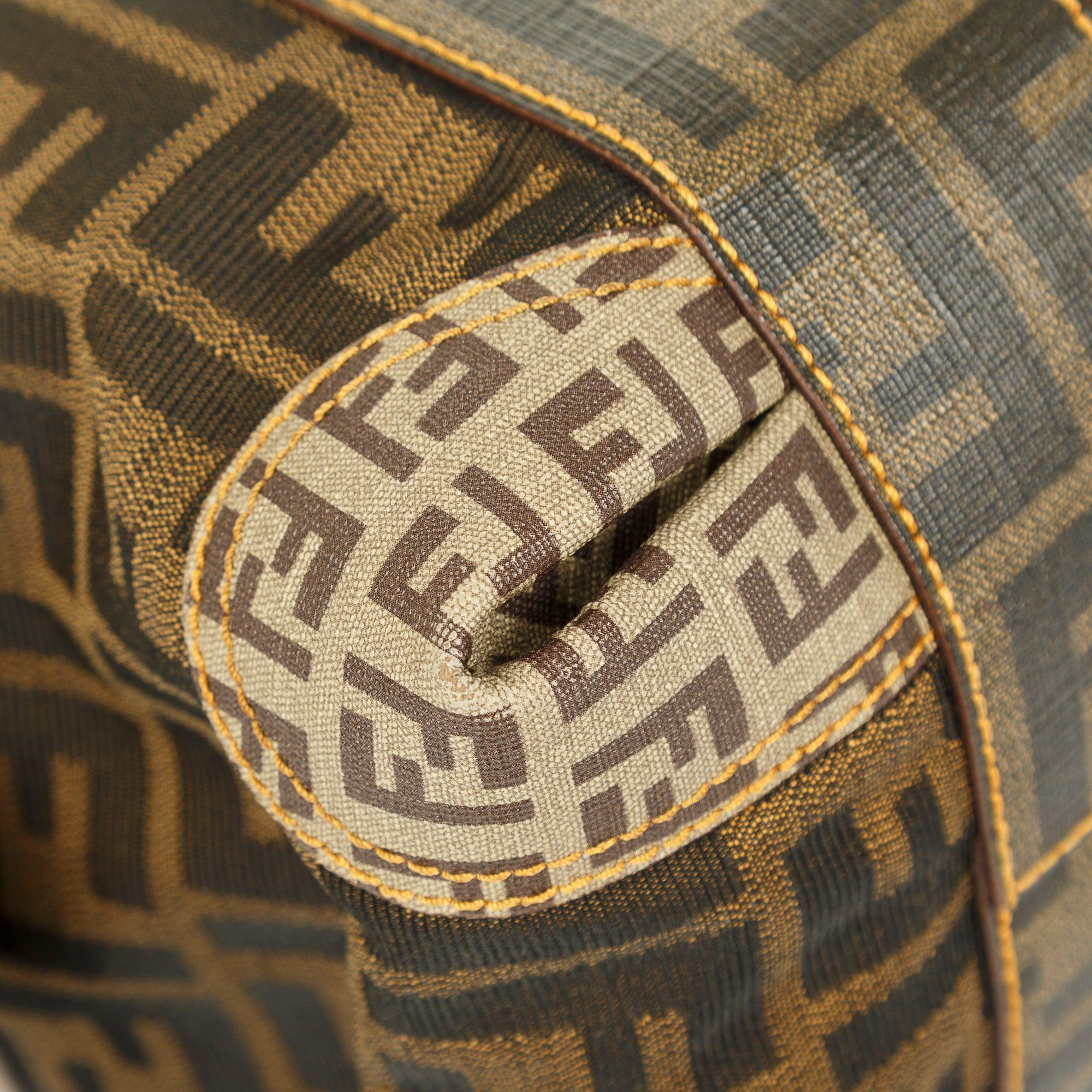 Fendi Mixed Media Boston Bag