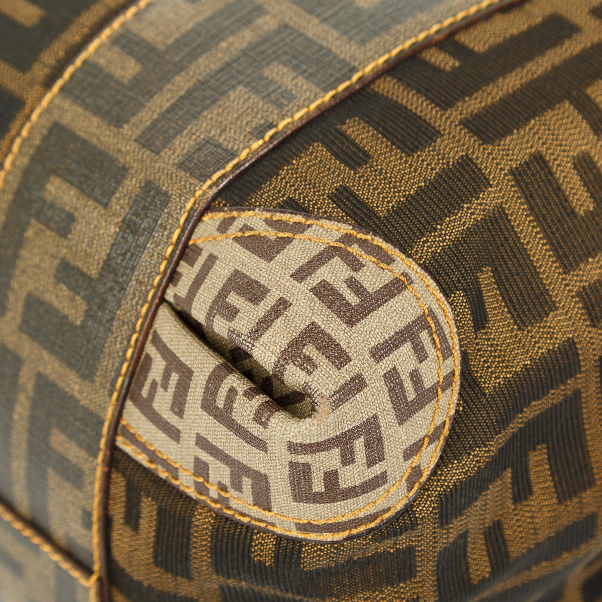 Fendi Mixed Media Boston Bag