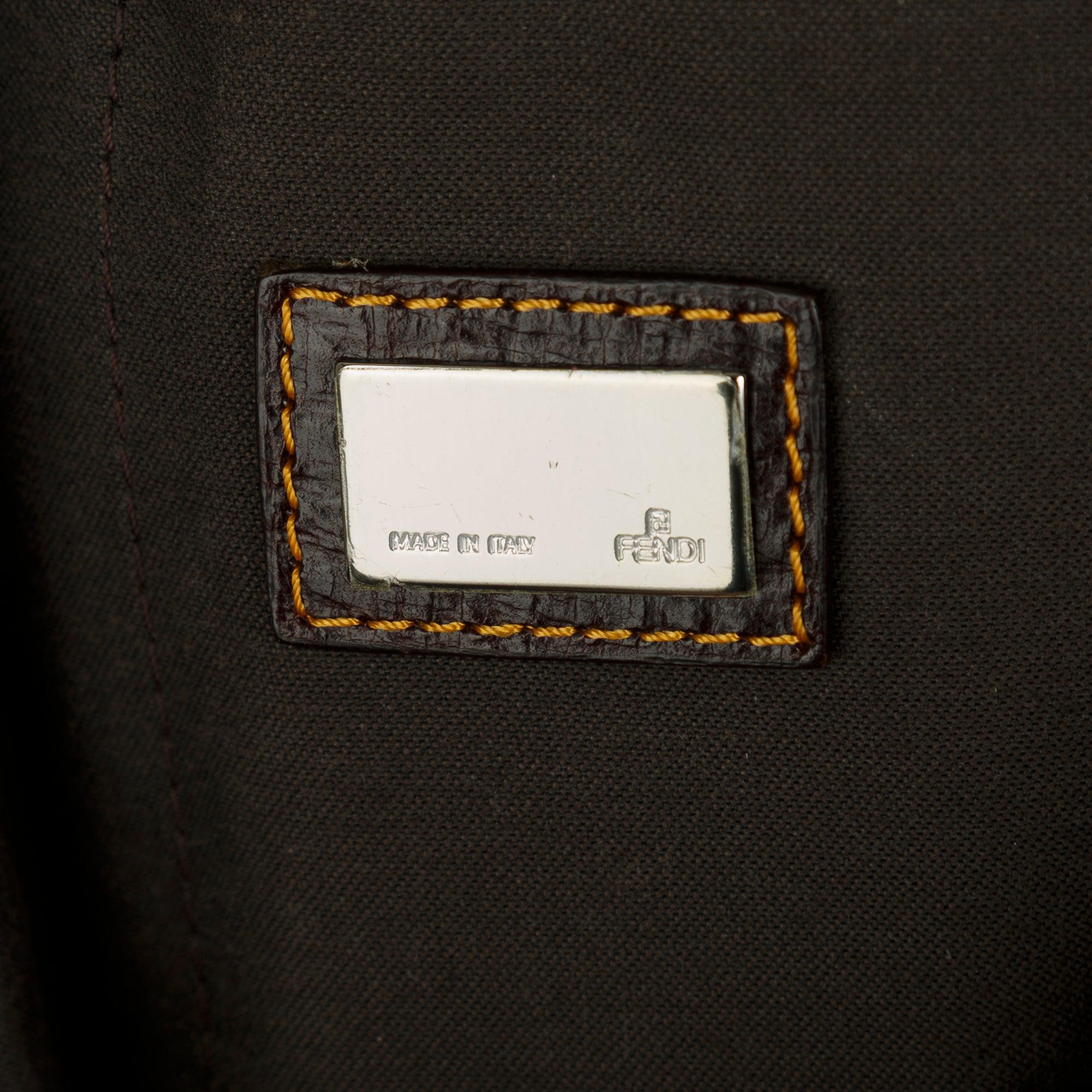 Fendi Mixed Media Boston Bag