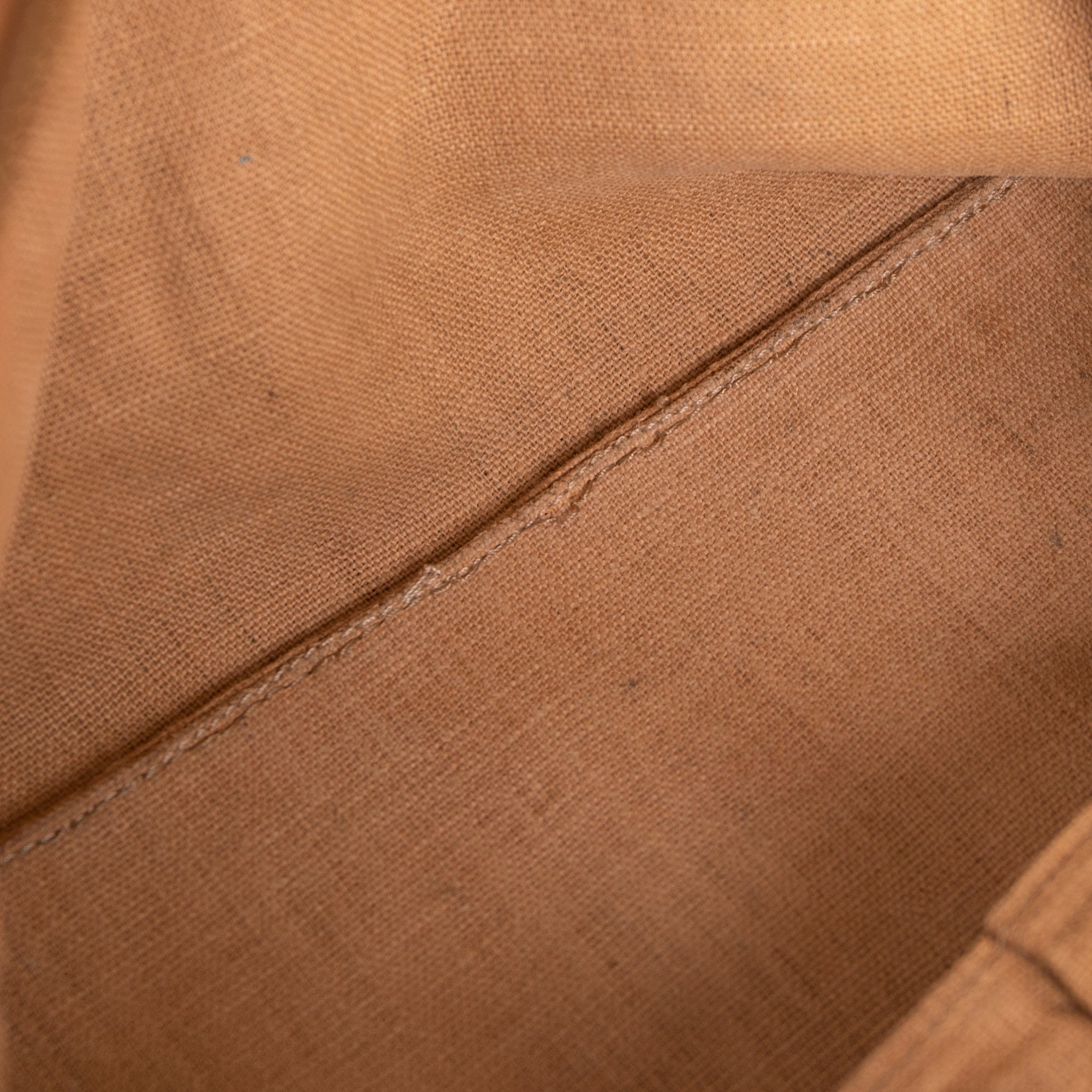 Fendi Pequin Stripe Canvas & Leather Tote