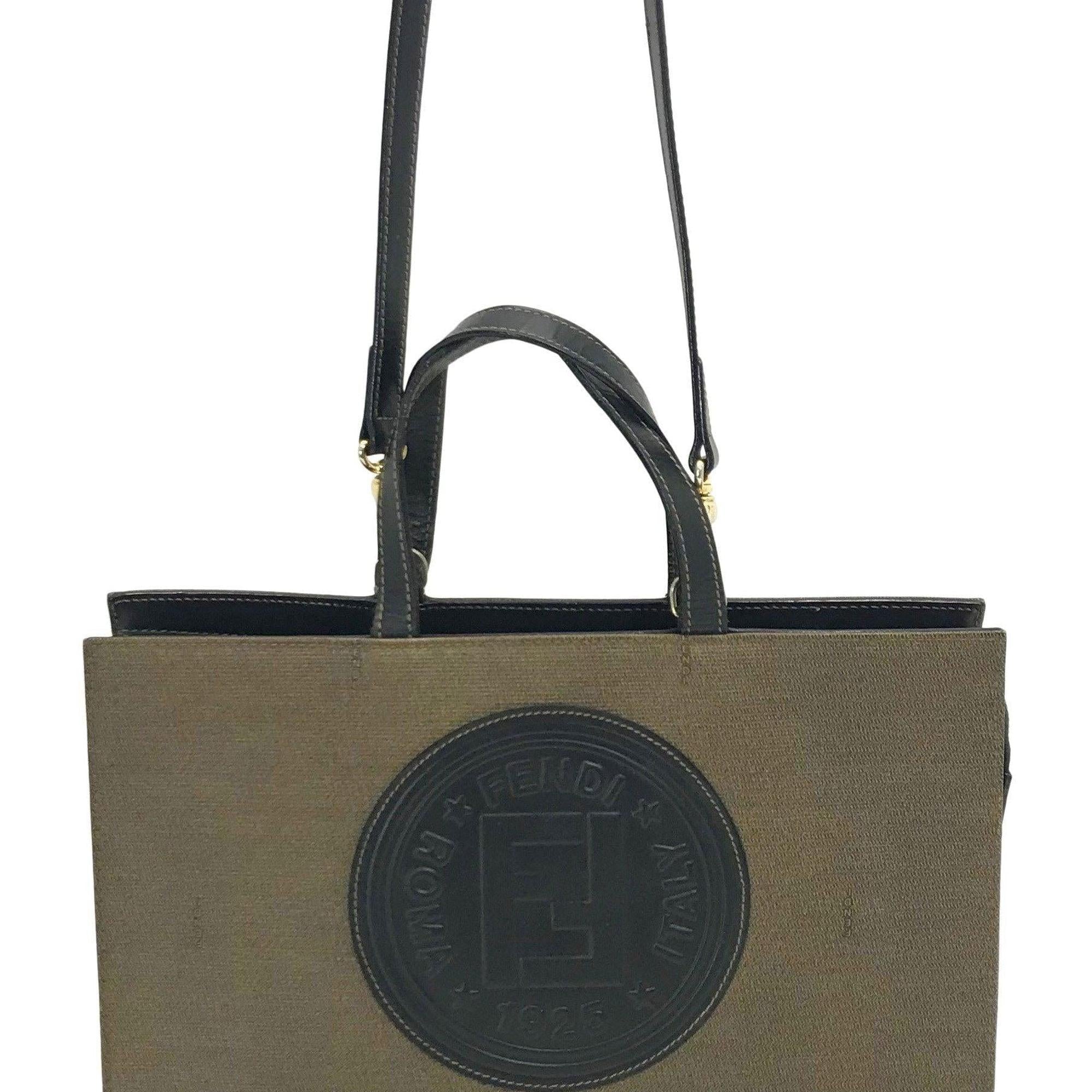 Fendi Roma Italy 1925 Logo Tote Bag