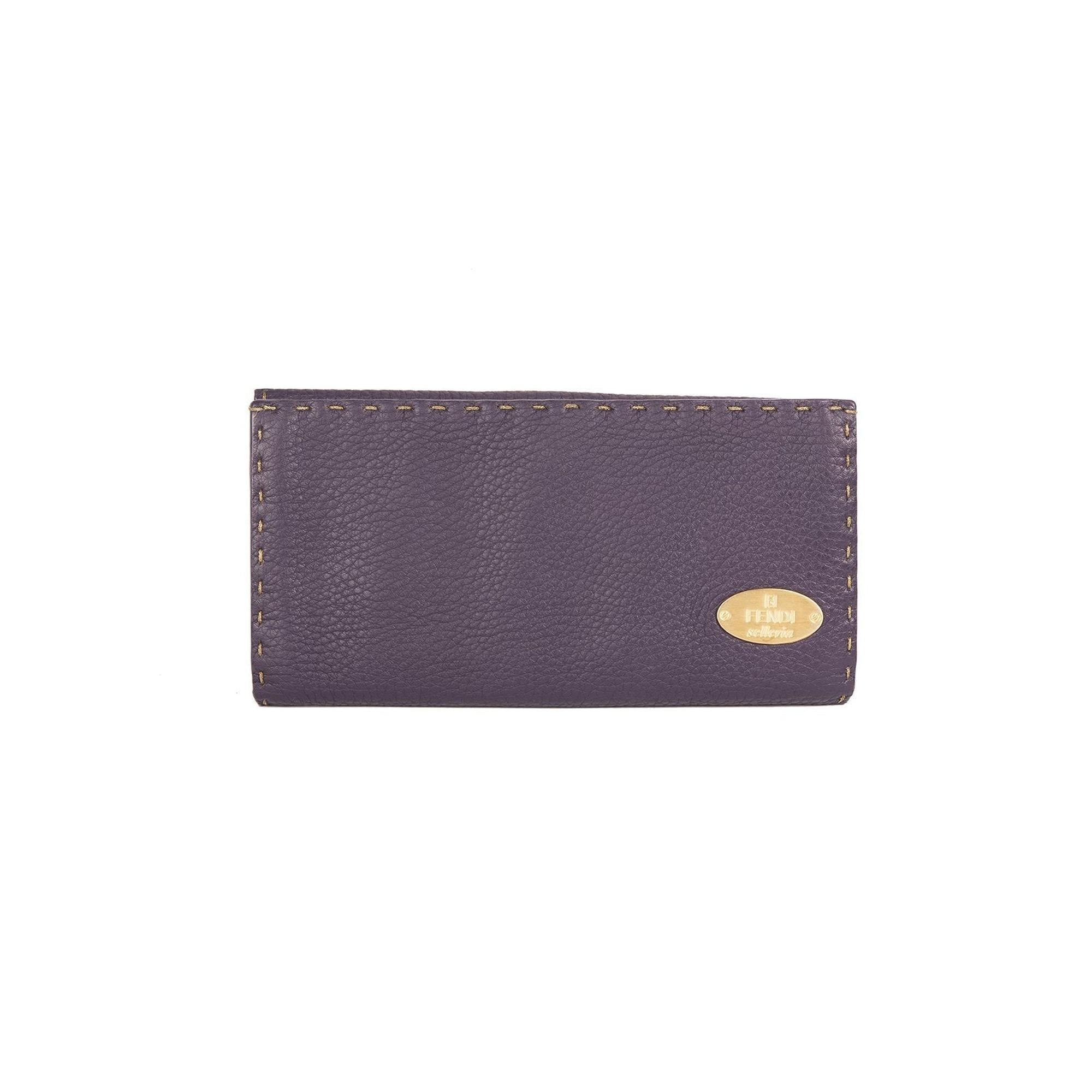 Fendi Selleria Continental Leather Wallet