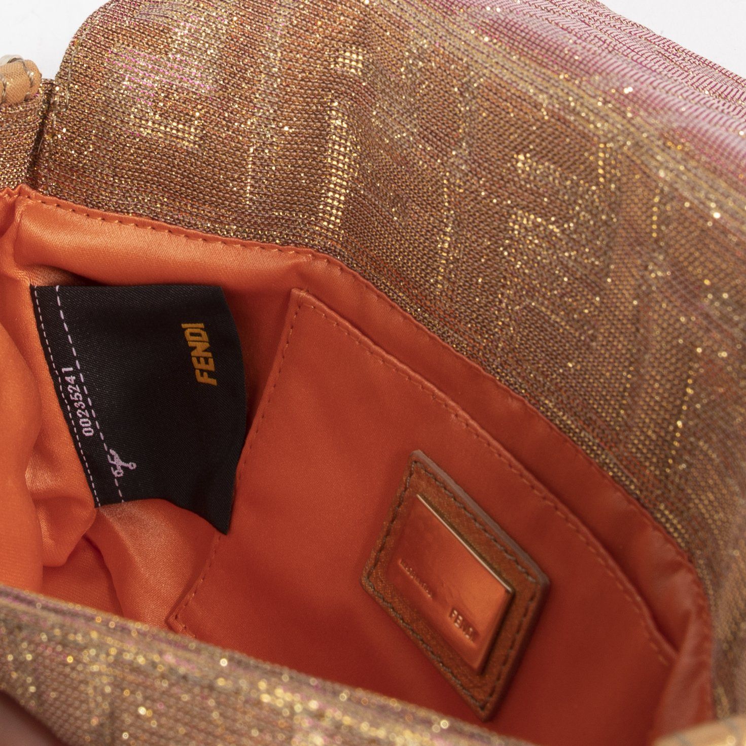 Fendi Sequin Leather Mia Pochette Bag