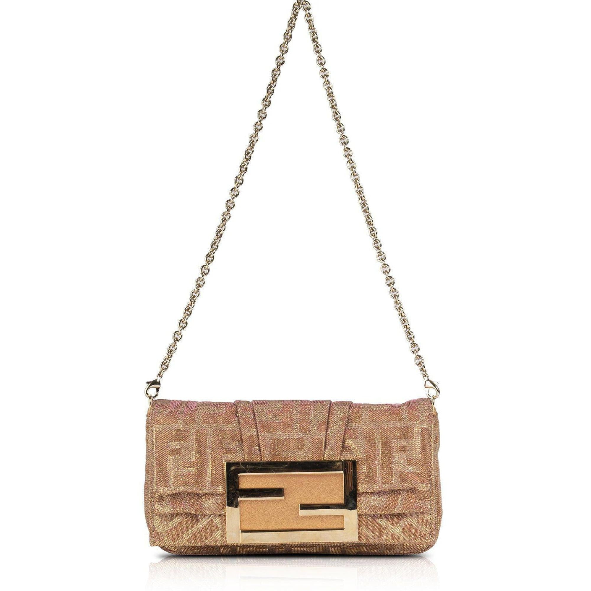 Fendi Sequin Leather Mia Pochette Bag