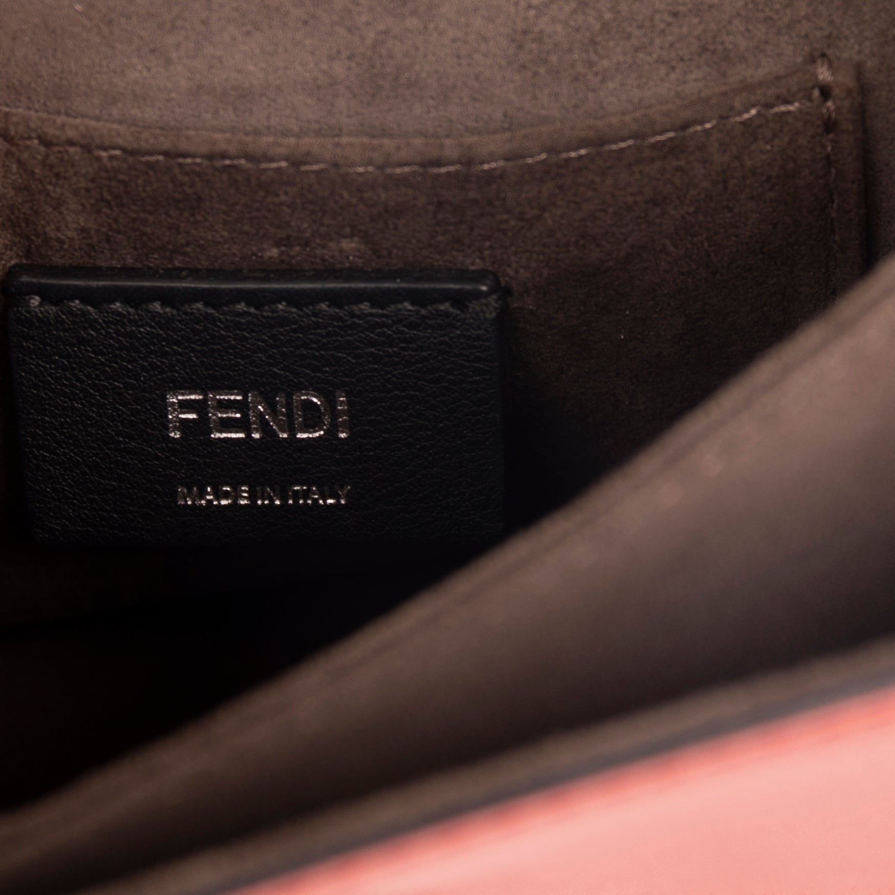 Fendi Small Kan I Faces Leather Bag