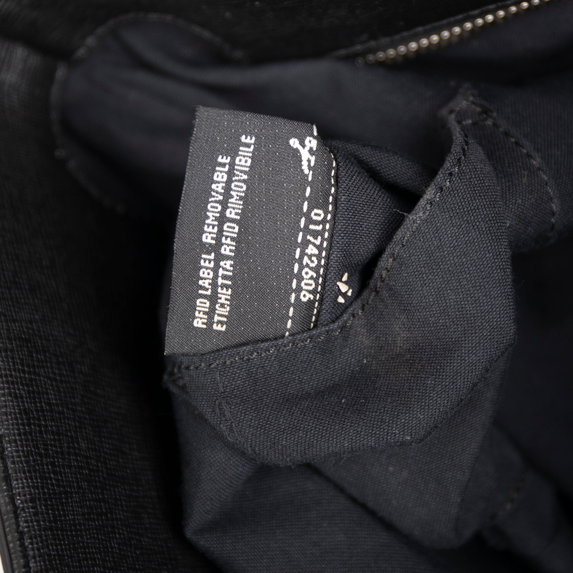 Fendi Small Leather and Shearling Logo Roll Tote