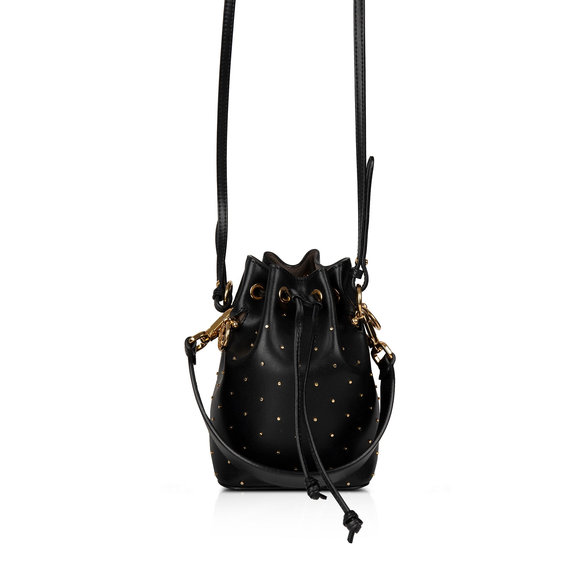 Fendi Studded Mini Mon Tresor Bucket Bag