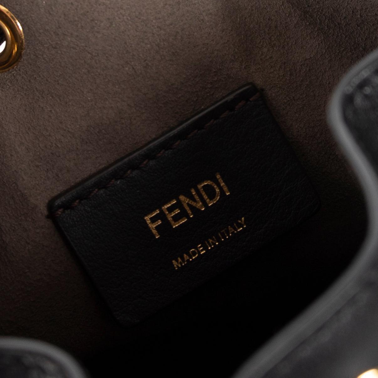 Fendi Studded Mini Mon Tresor Bucket Bag