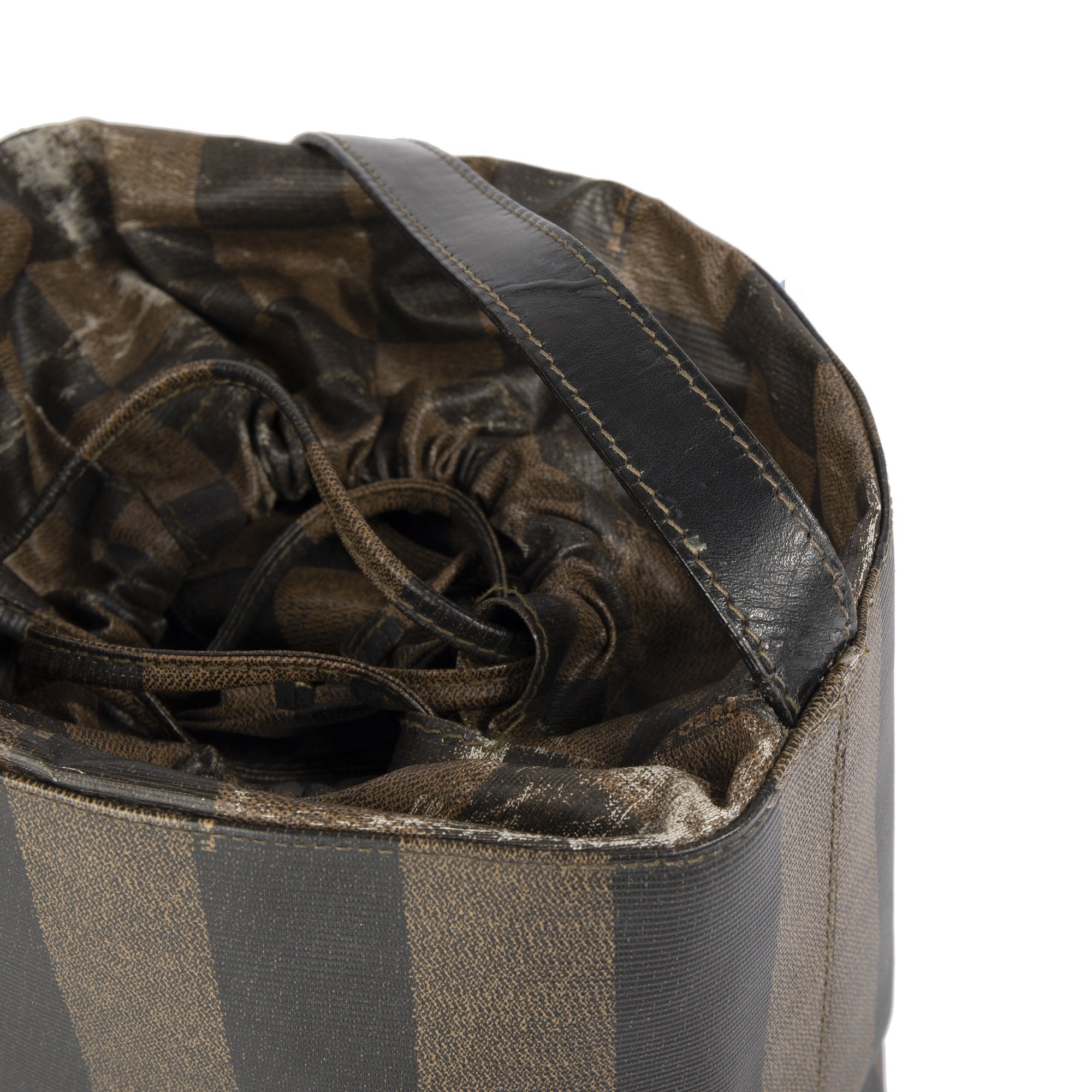 Fendi Vintage Pequin Bucket Bag