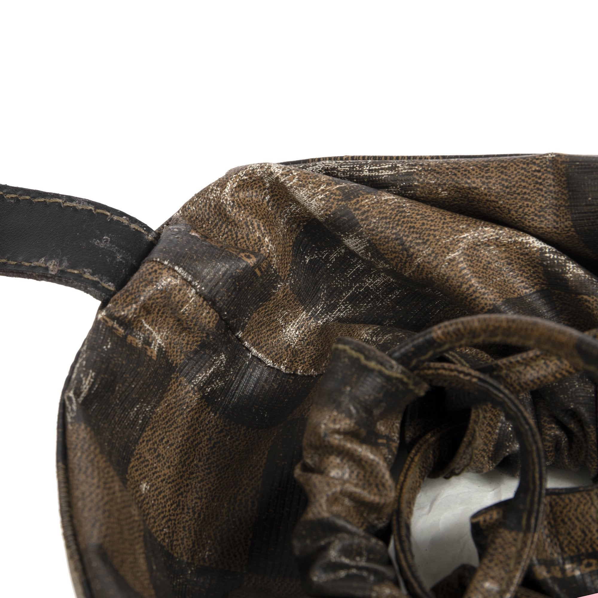 Fendi Vintage Pequin Bucket Bag