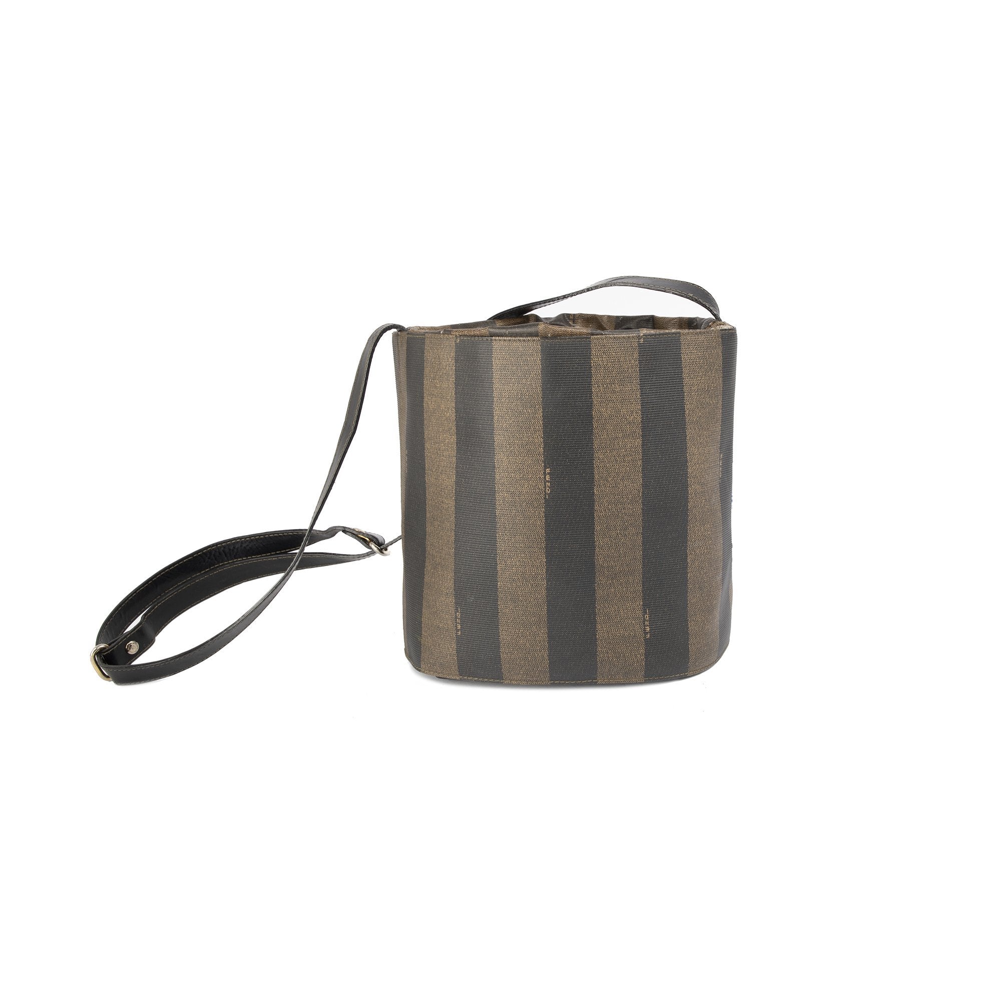Fendi Vintage Pequin Bucket Bag