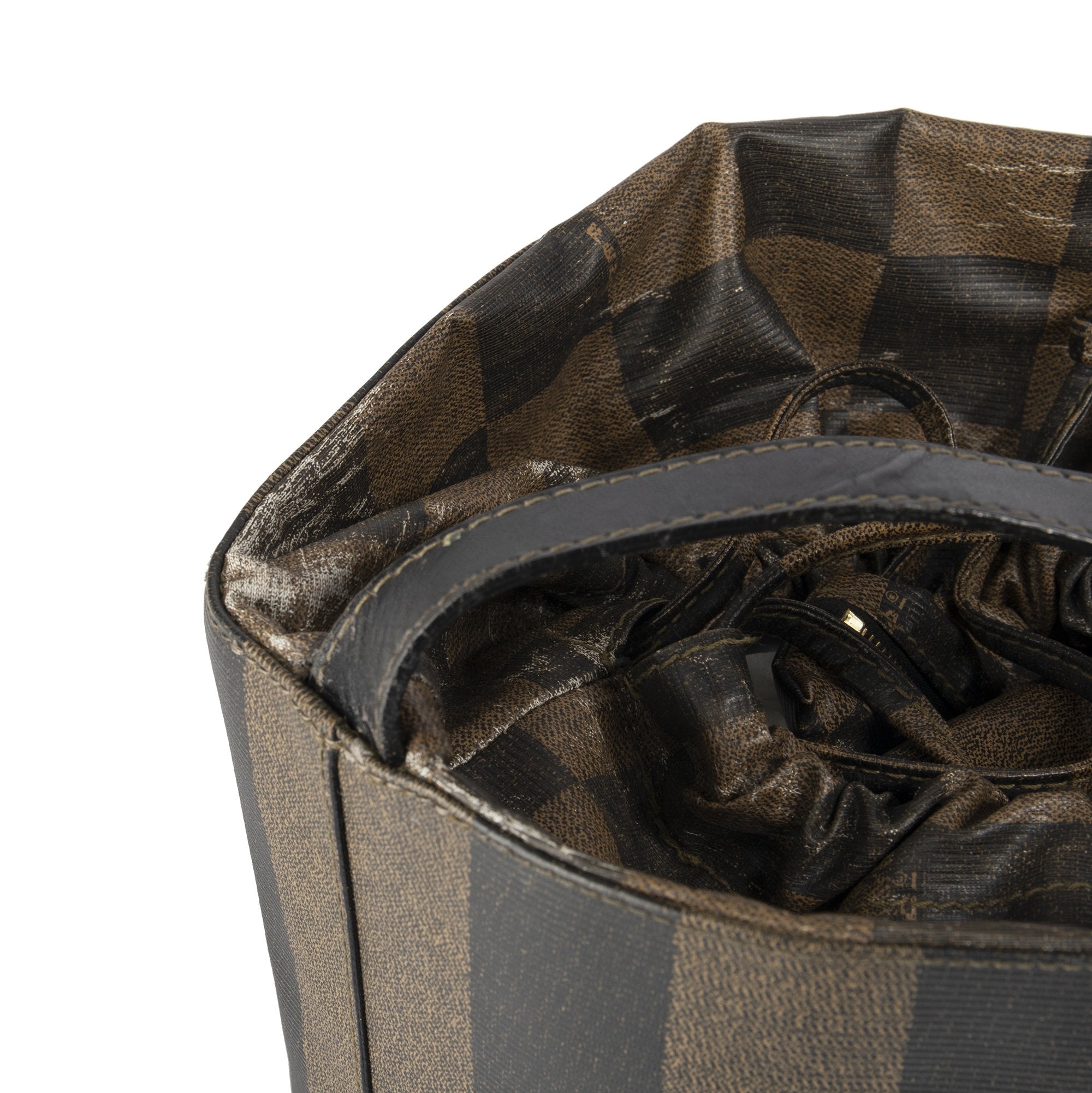 Fendi Vintage Pequin Bucket Bag