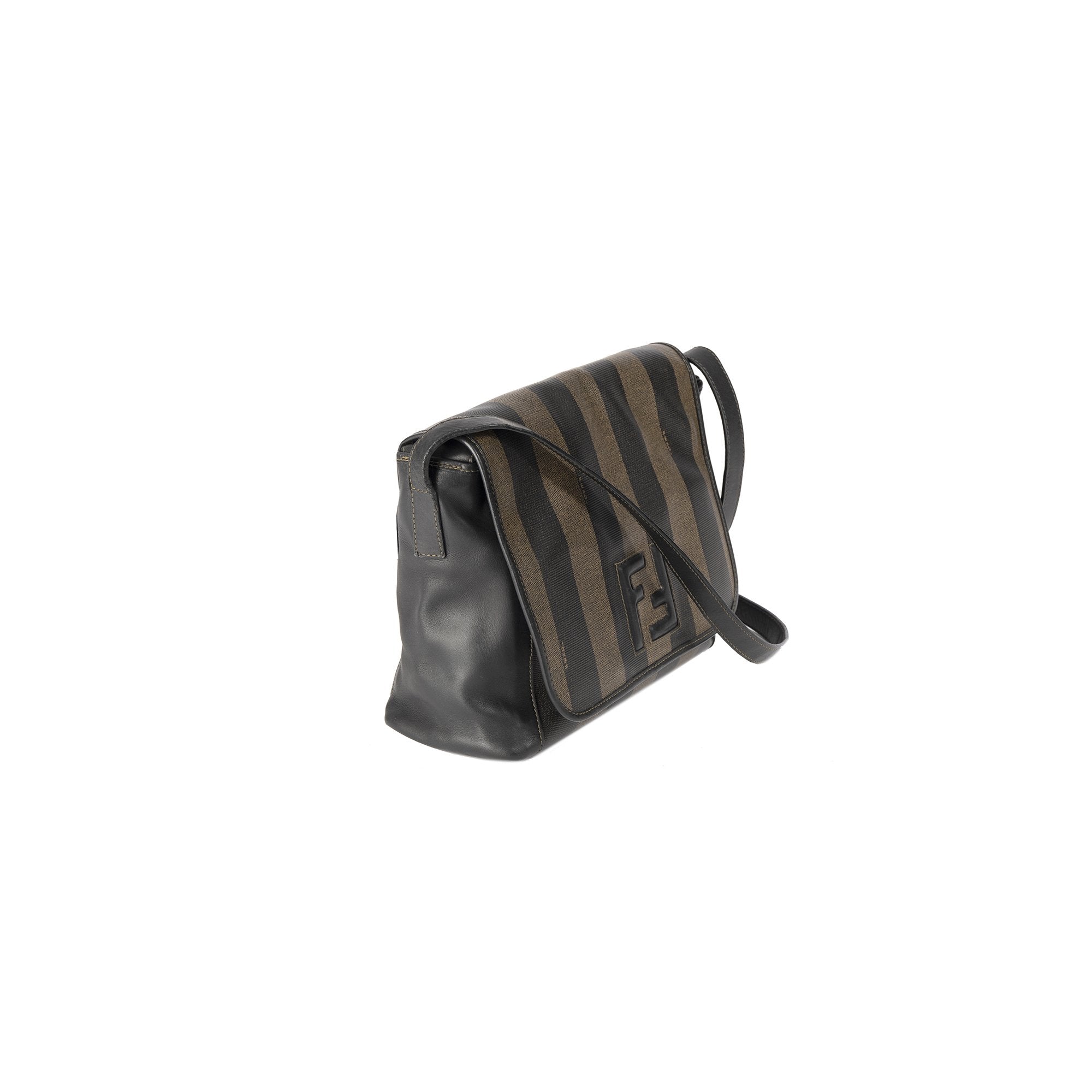 Fendi Vintage Pequin Crossbody Bag