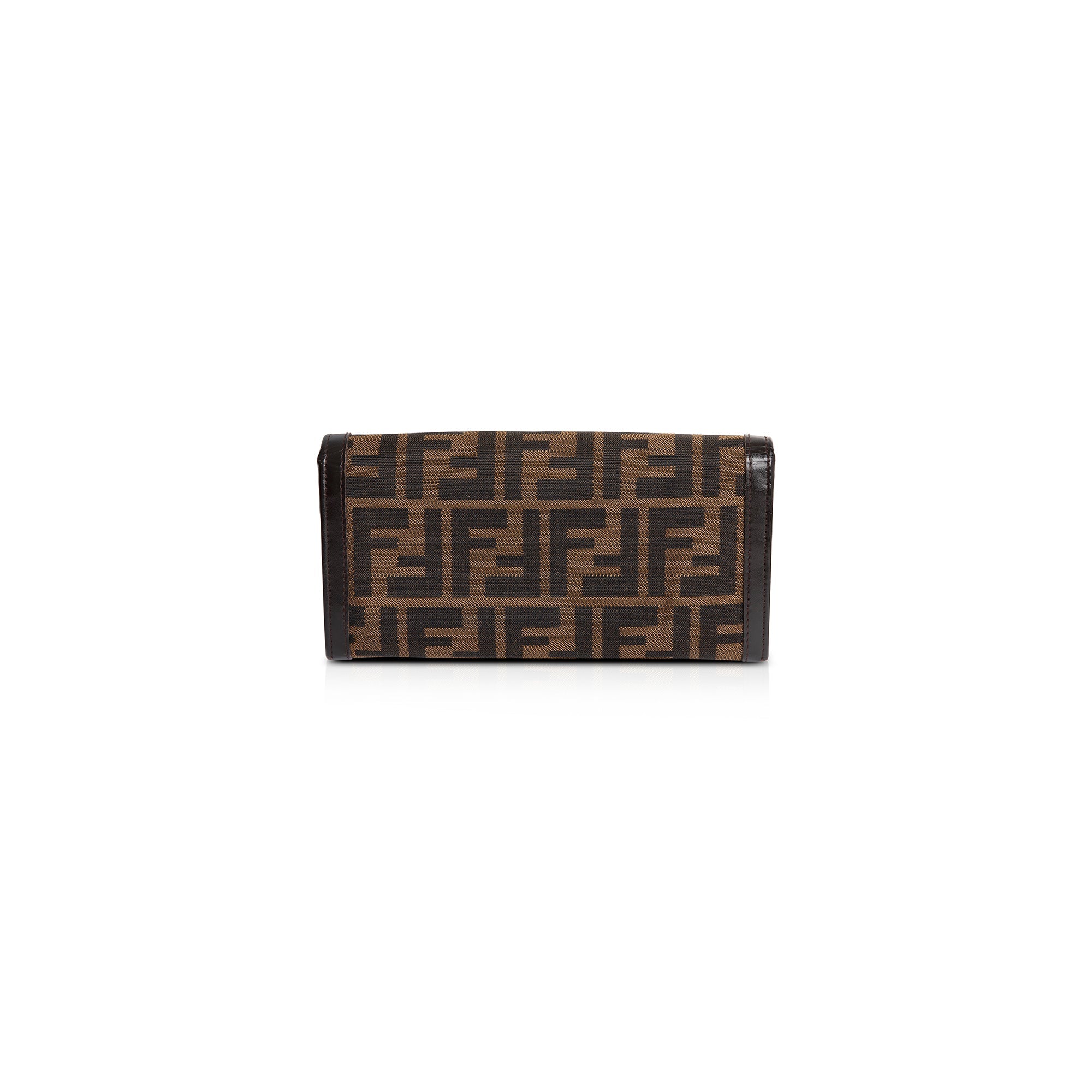 Fendi Vintage Zucca FF Logo Continental Wallet