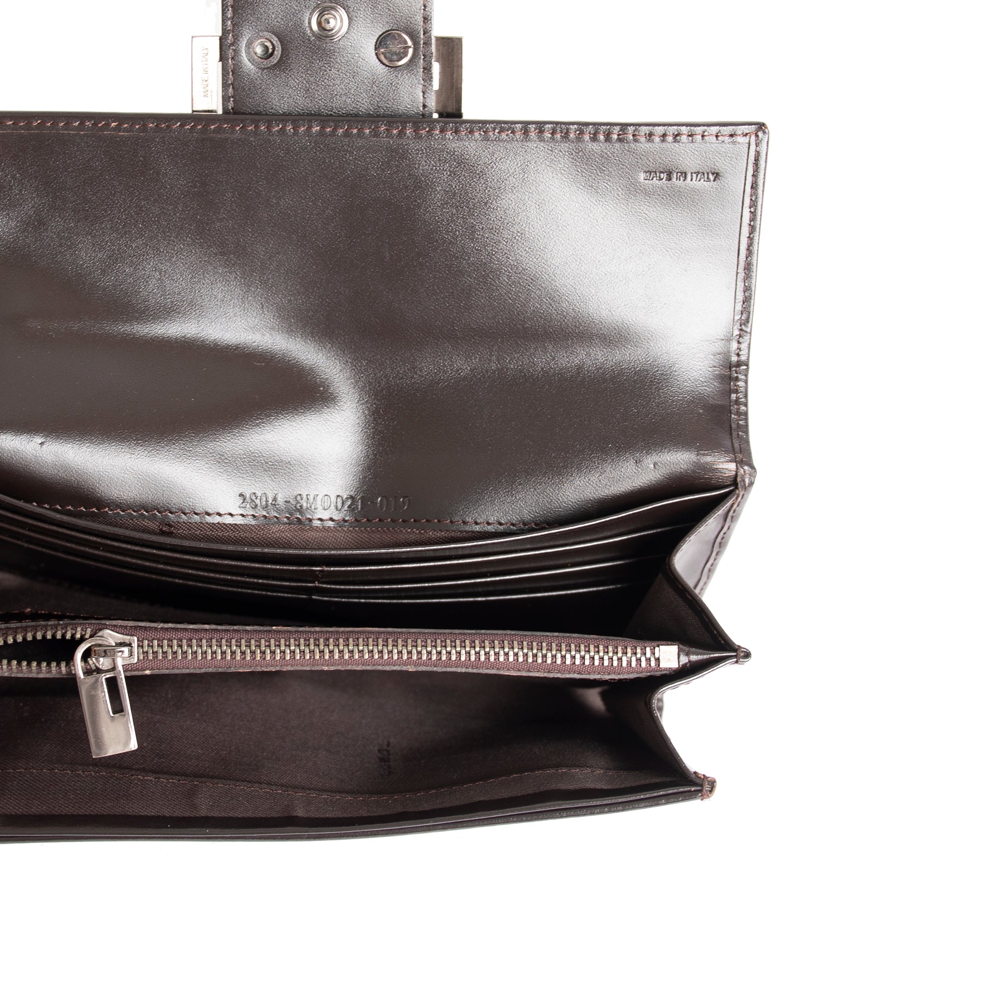 Fendi Vintage Zucca FF Logo Continental Wallet