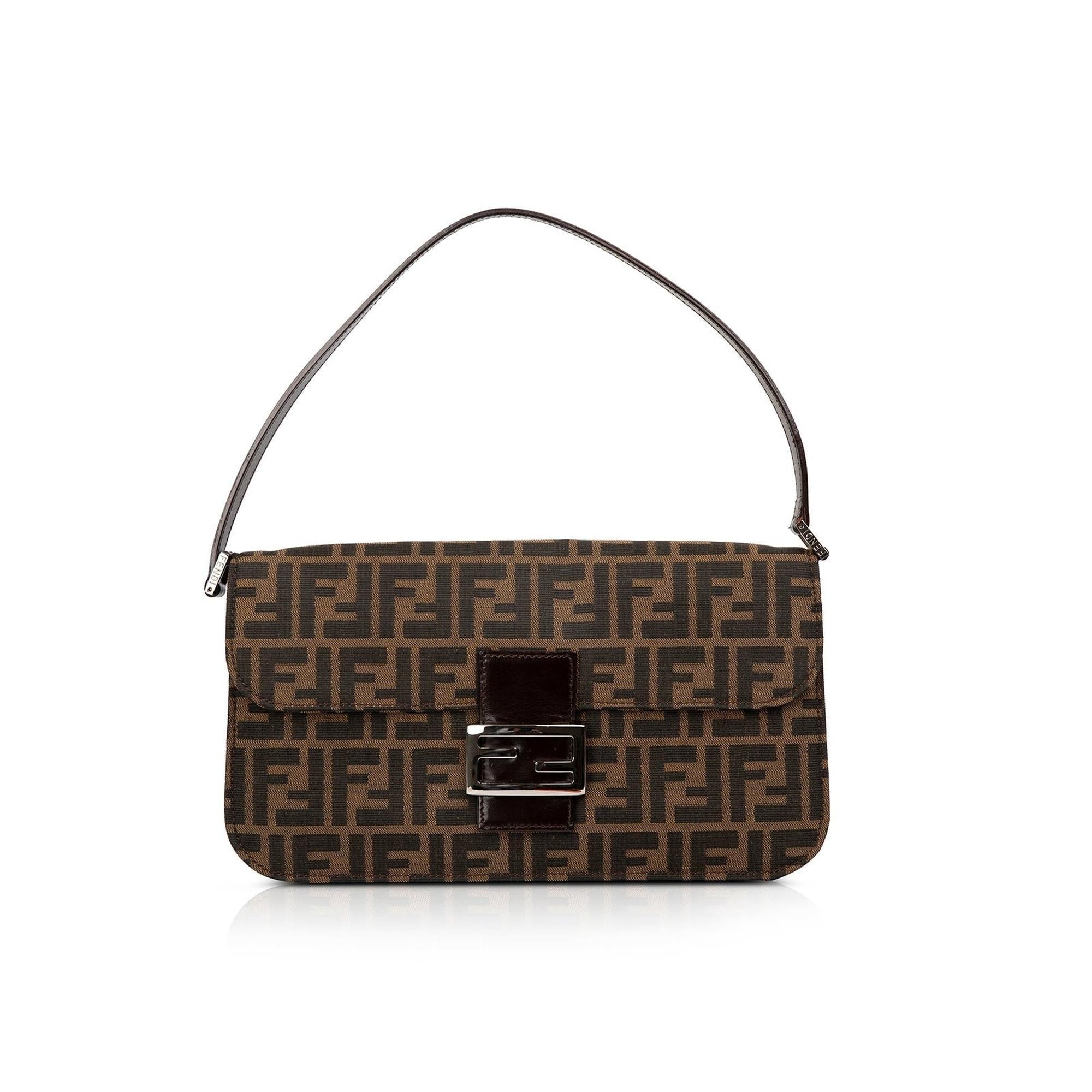 Fendi Zucca Baguette Shoulder Bag