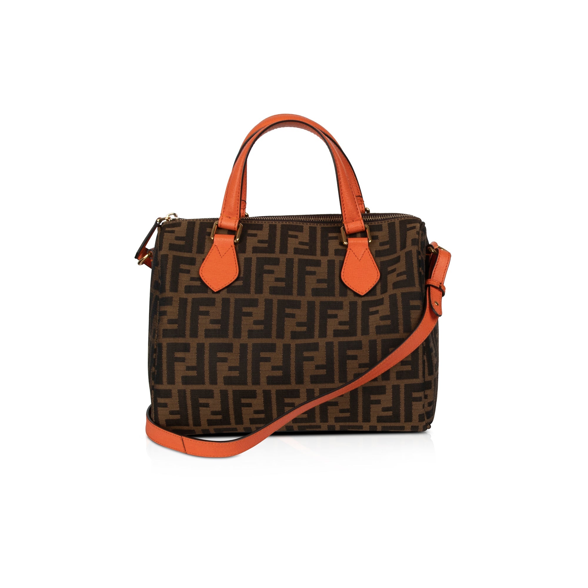 Fendi Zucca Boston Bag w/ Strap