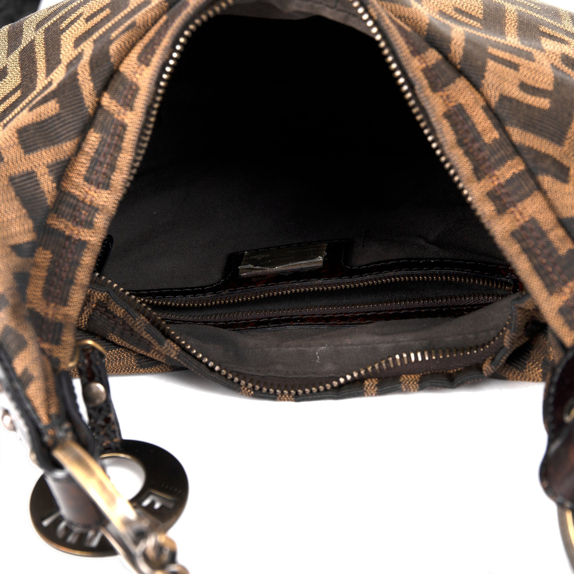 Fendi Zucca Chef Chain Small Hobo Bag
