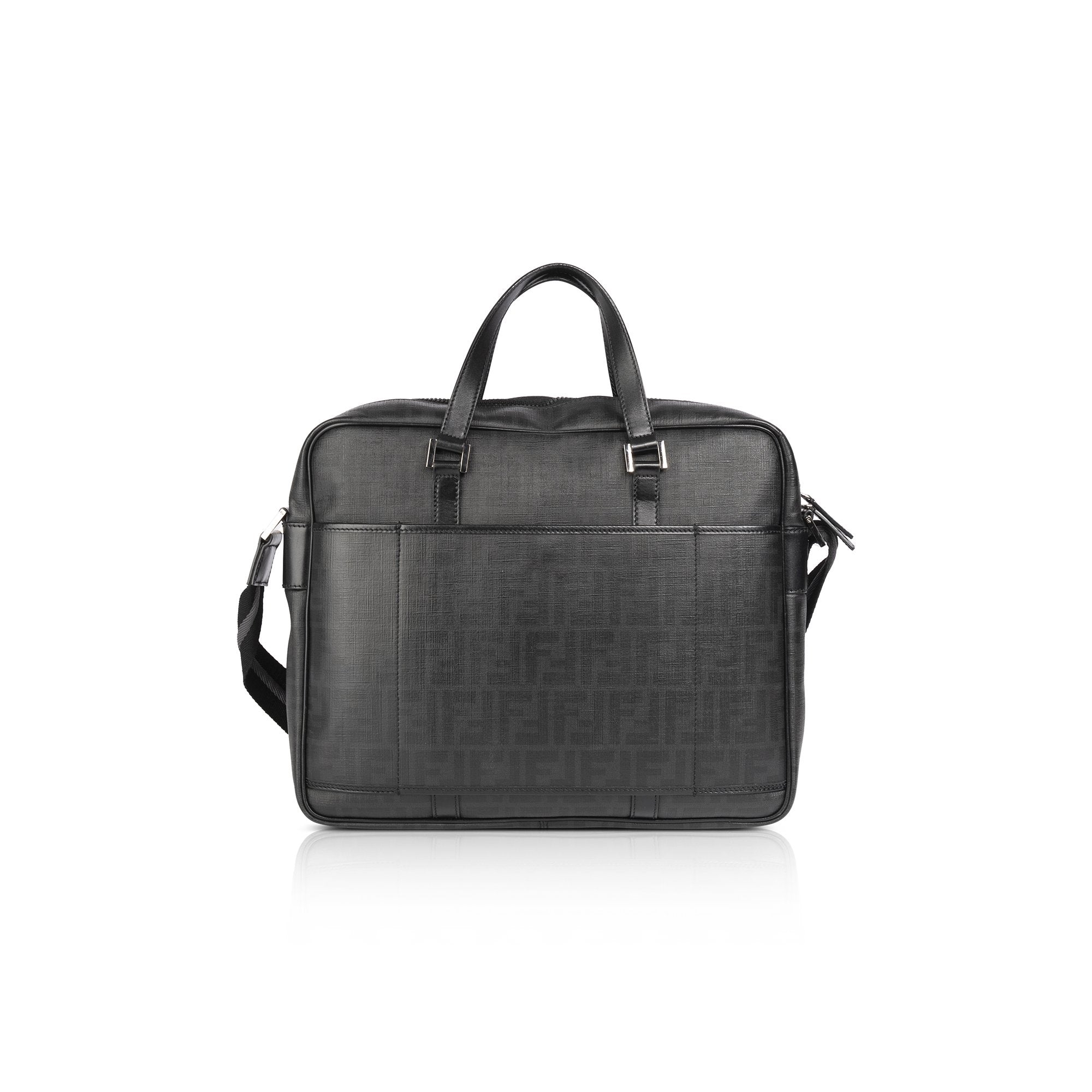 Fendi Zucca Coated Canvas Briefcase