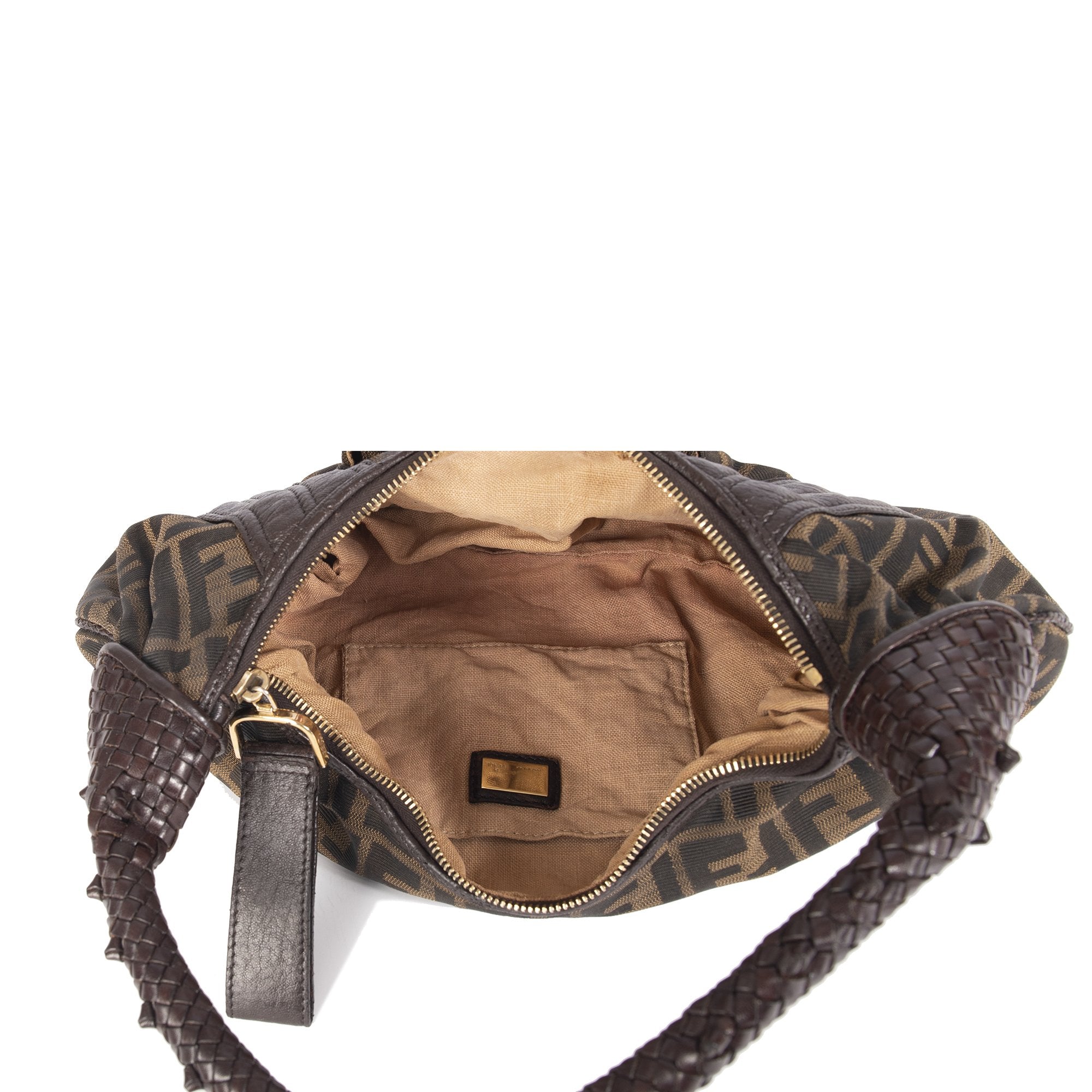 Fendi Zucca Spy Hobo