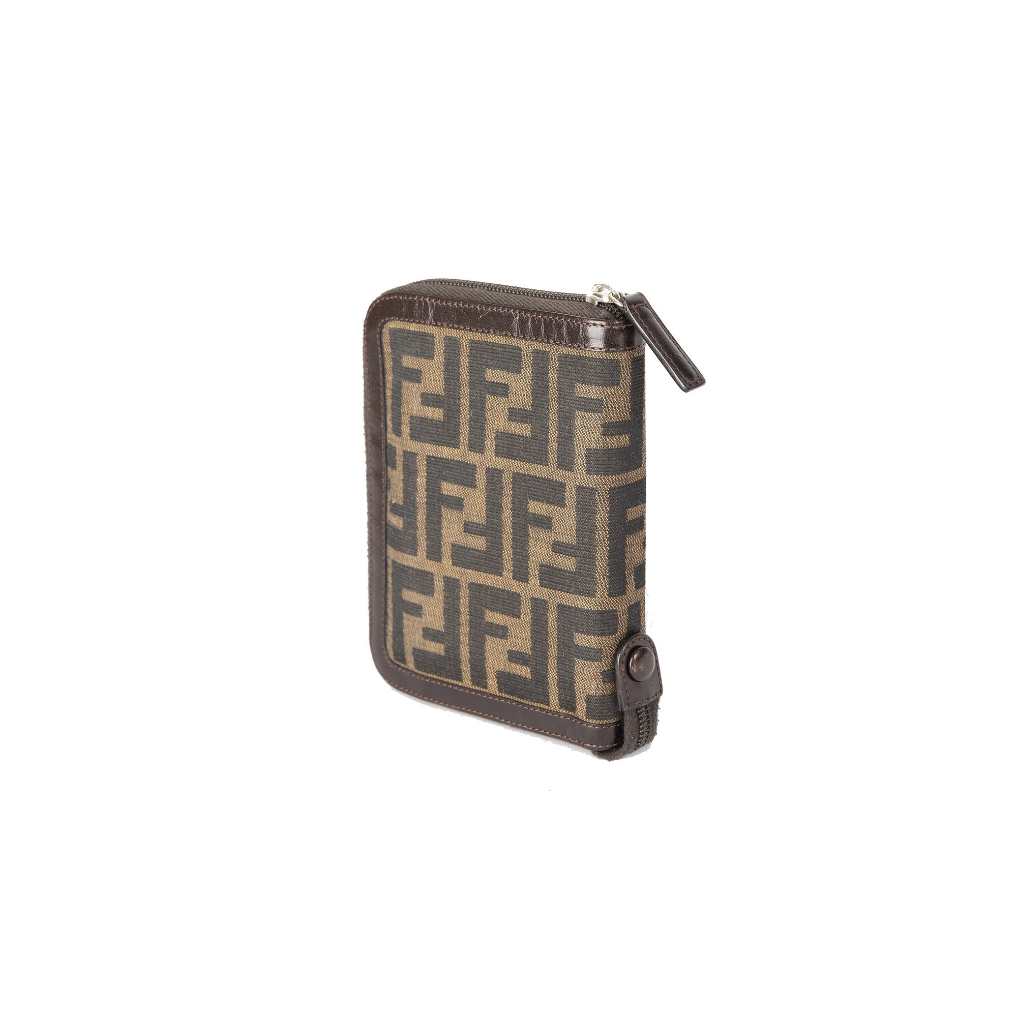 Fendi Zucca Zip Agenda w/ Box