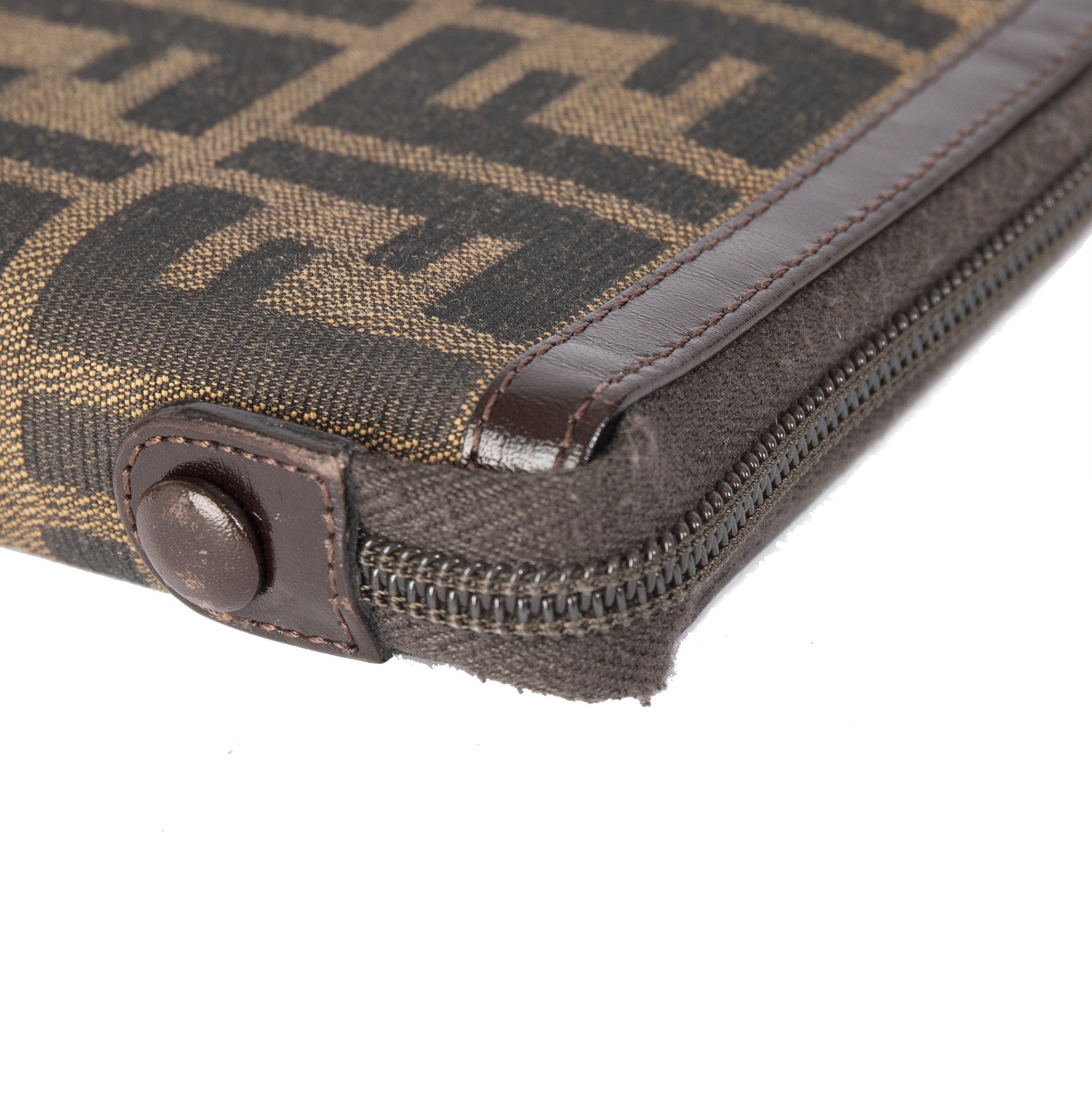 Fendi Zucca Zip Agenda w/ Box