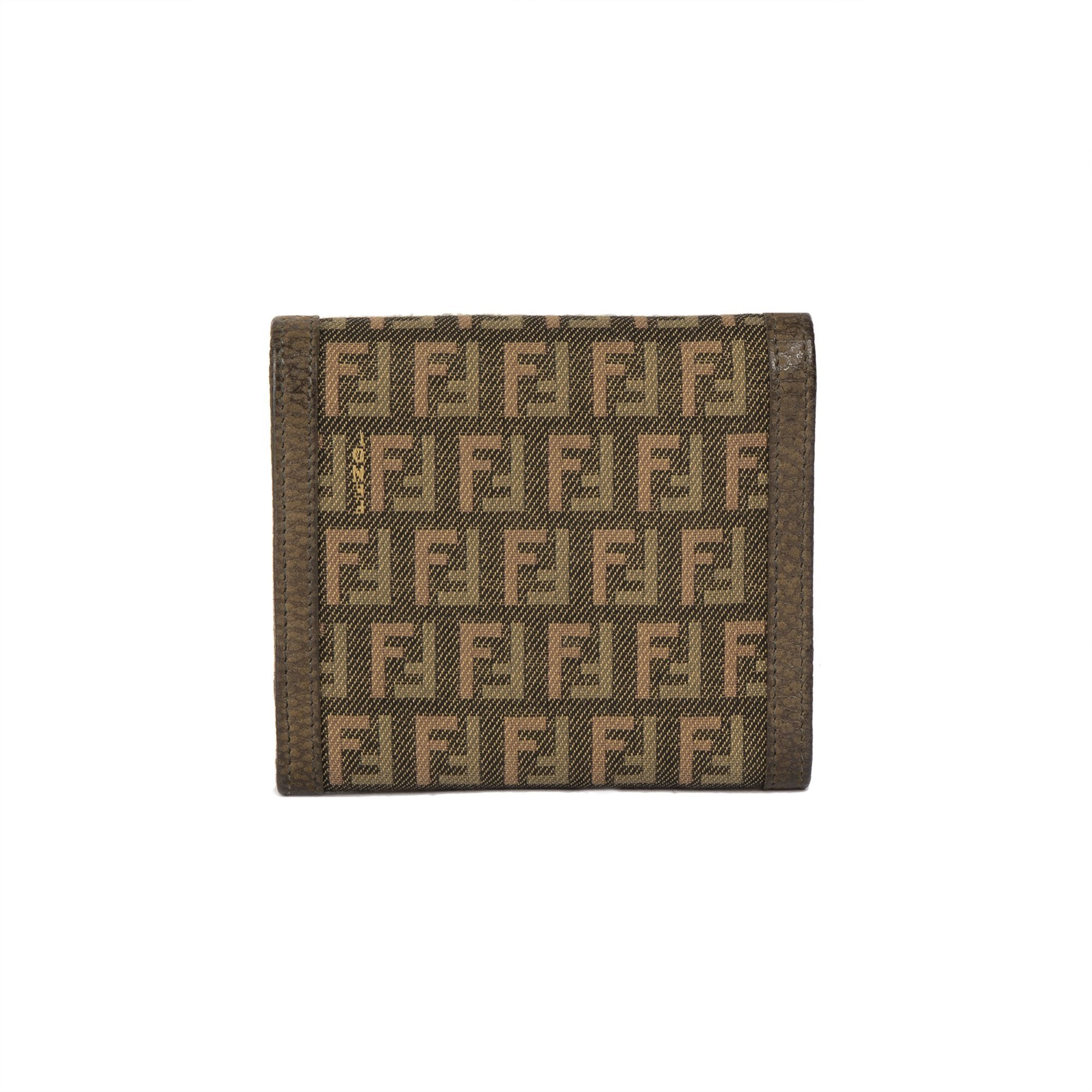 Fendi Zucchino Compact Wallet