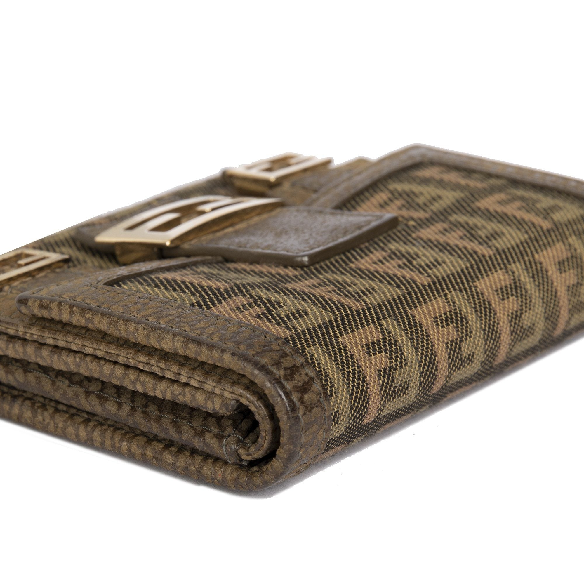 Fendi Zucchino Compact Wallet