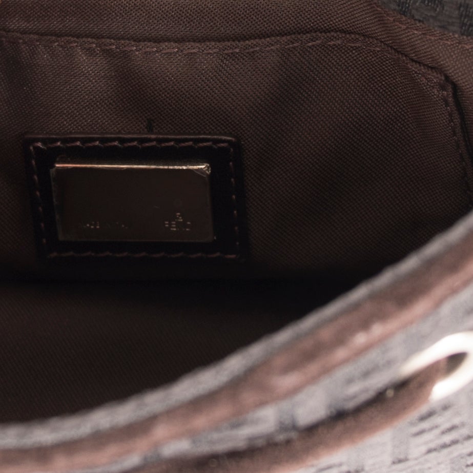 Fendi Zucchino Drawstring Flap Bag