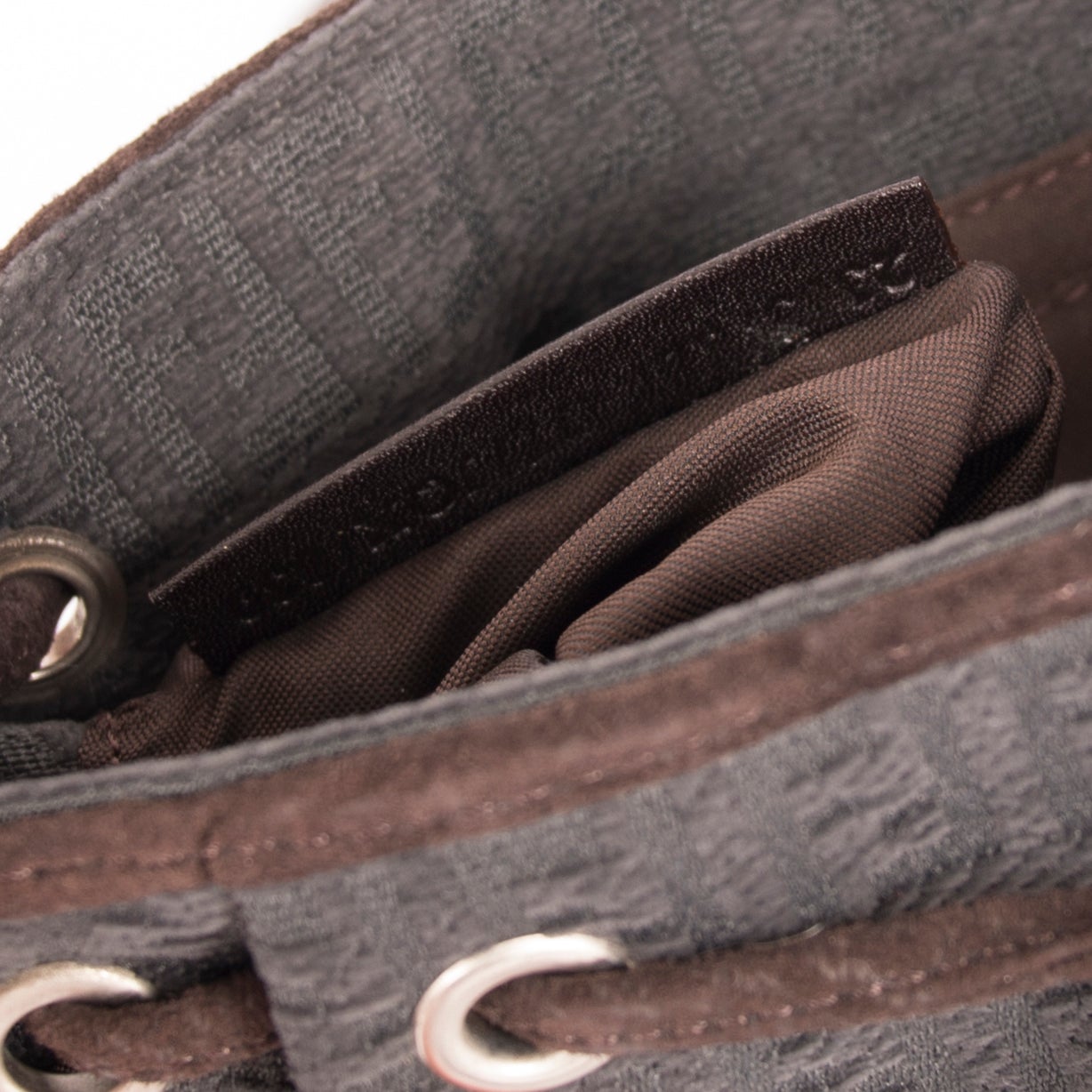 Fendi Zucchino Drawstring Flap Bag