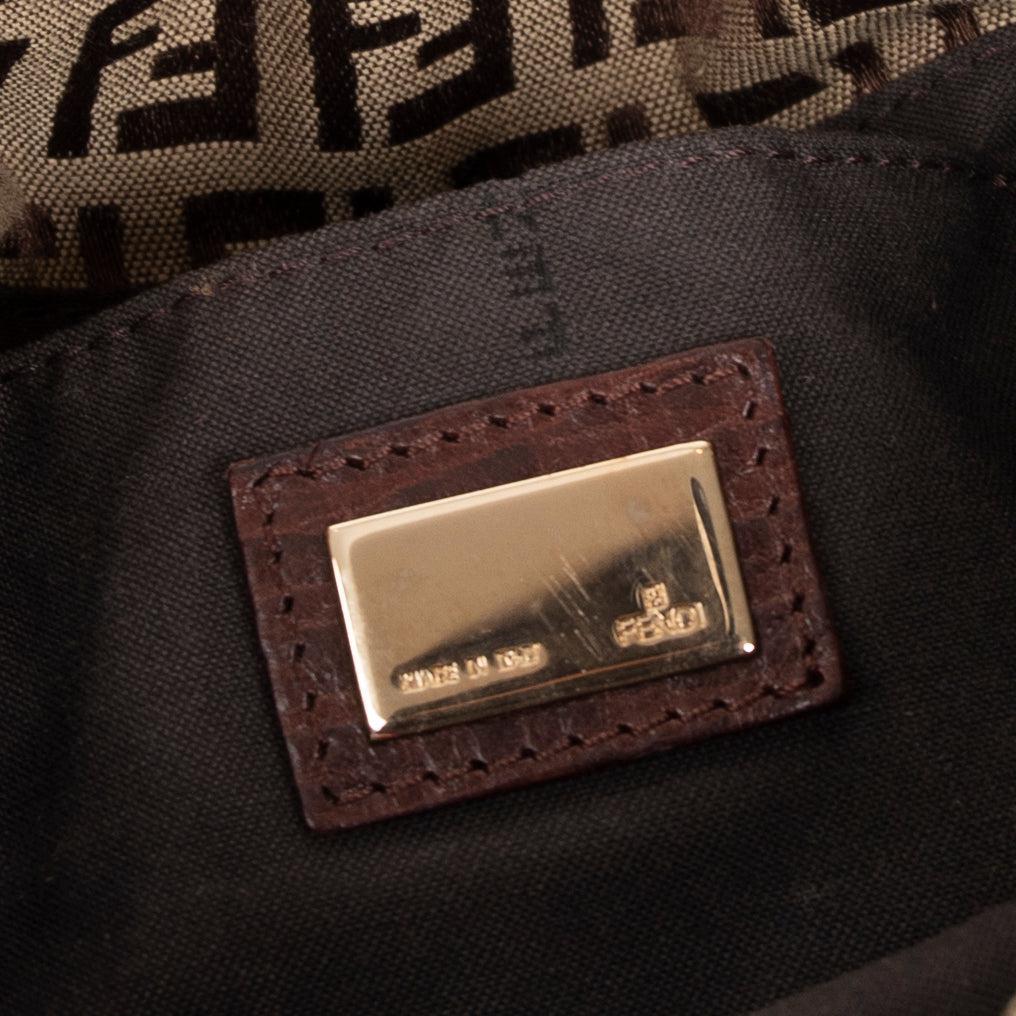 Fendi Zucchino Mini Mama Baguette Bag