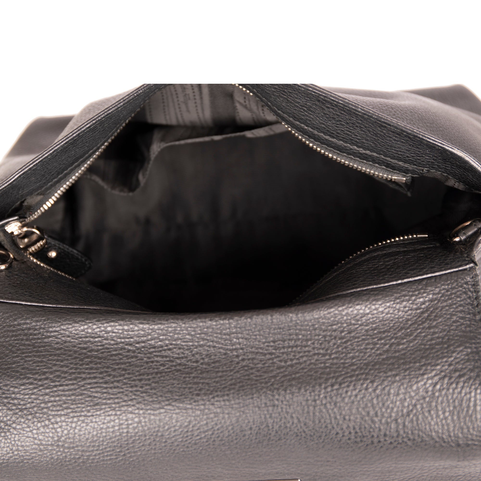 Ferragamo Gancini Leather Handle Bag