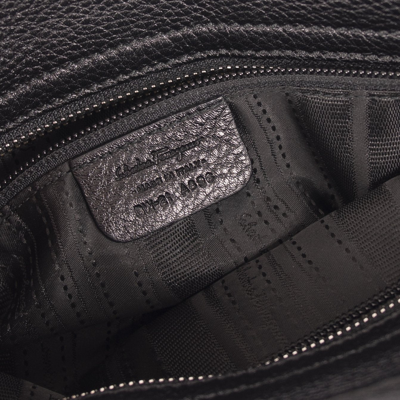 Ferragamo Gancini Leather Handle Bag