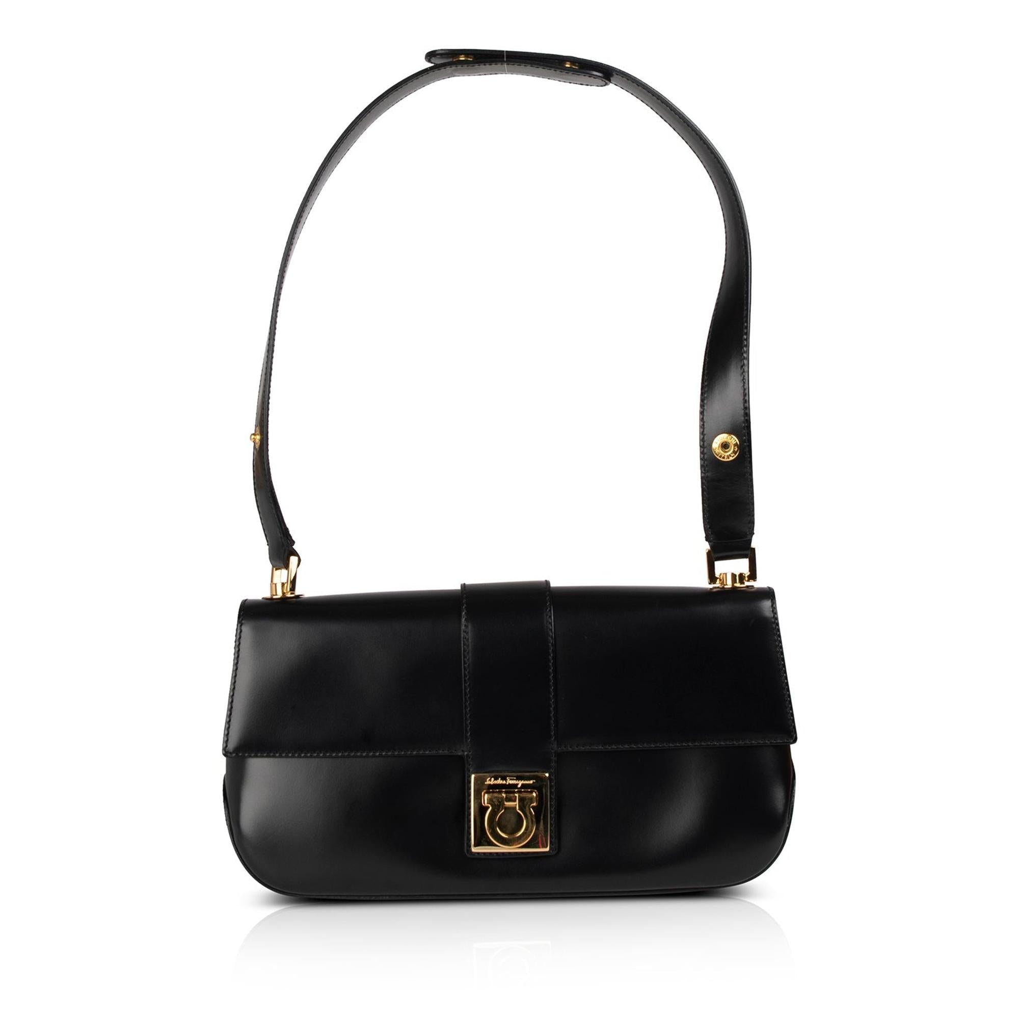 Ferragamo Gancio Flip-Lock Small Shoulder Bag